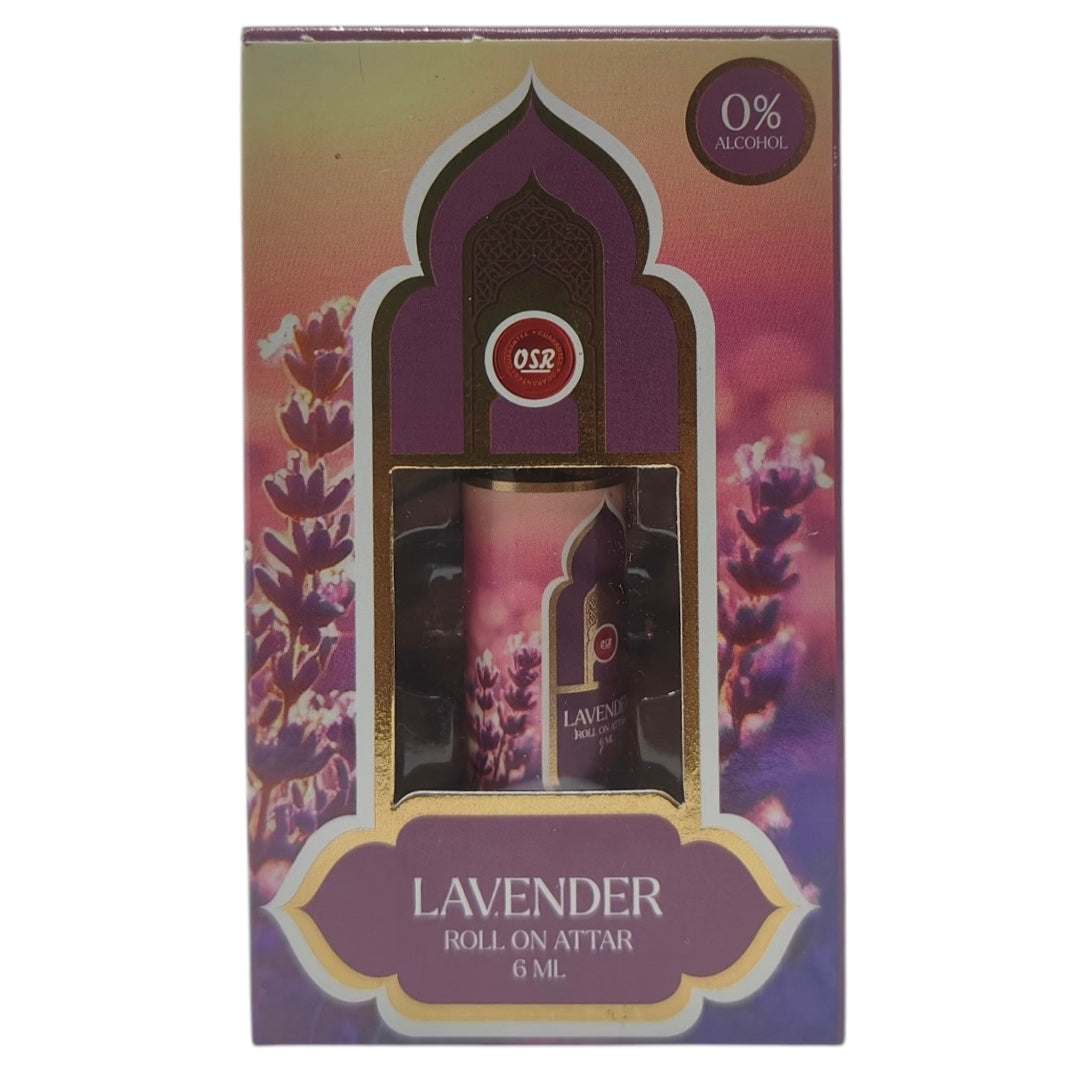 OSR Lavender Roll On Attar 6 ml - Rich  refreshing Scent everyday