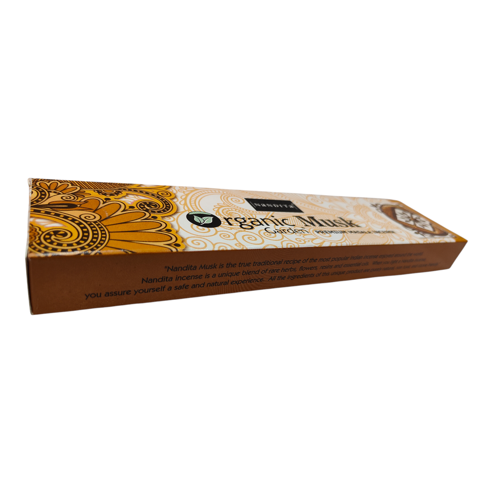 Nandita Organic Musk Garden Premium Masala Incense - Natural Kasturi Aroma Agarbatti for Meditation & Pooja