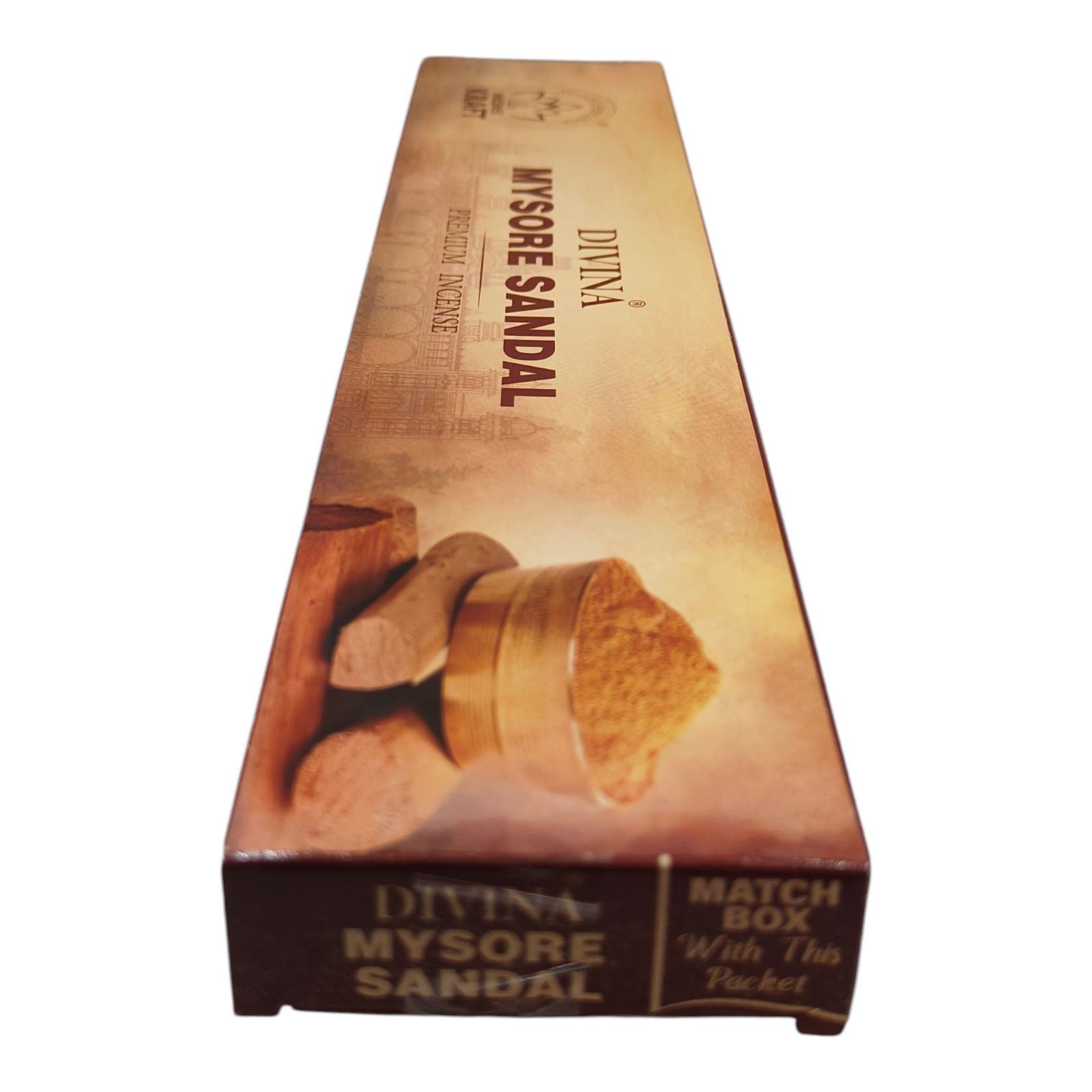 Incense Kraft Divina Mysore Sandal Premium Incense Stick - Long-Lasting Pure Sandalwood Aroma for Puja, Meditation & Home