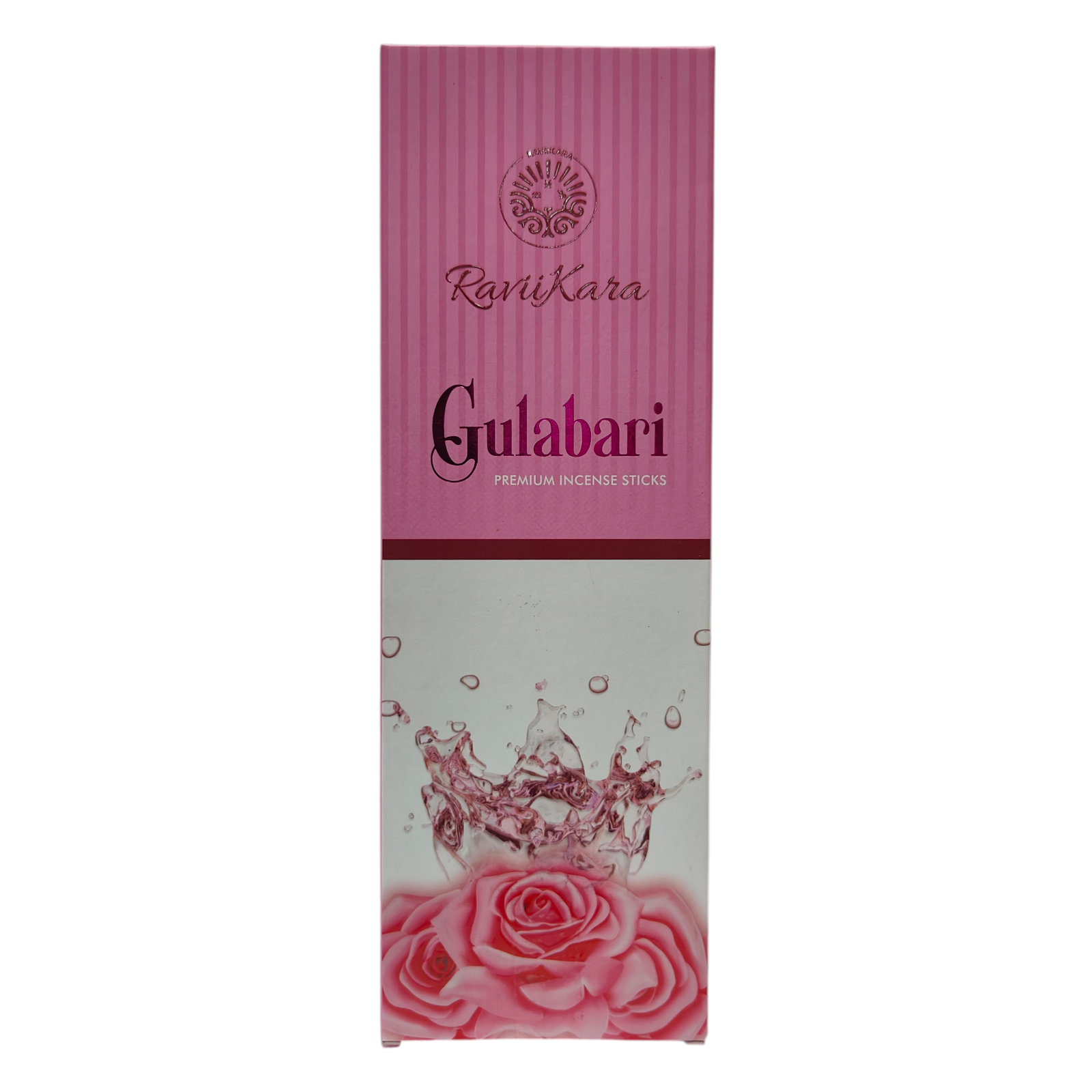 Ravikara Gulabari Premium Incense Sticks - Fresh Rose Aroma Agarbathi for Pooja & Yoga