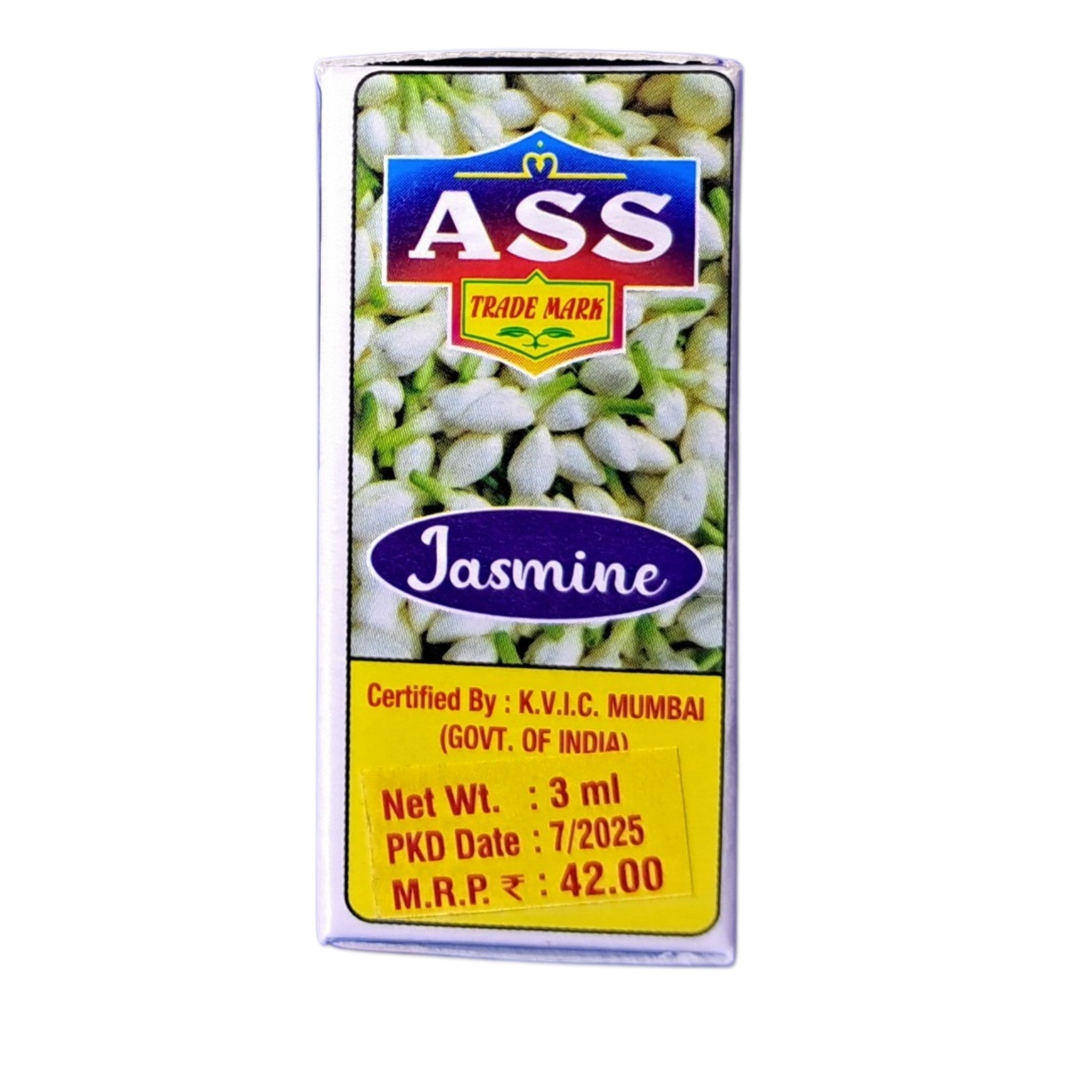 ASS Jasmine Perfume Roll On 3 ml for personal daily wear and gifting