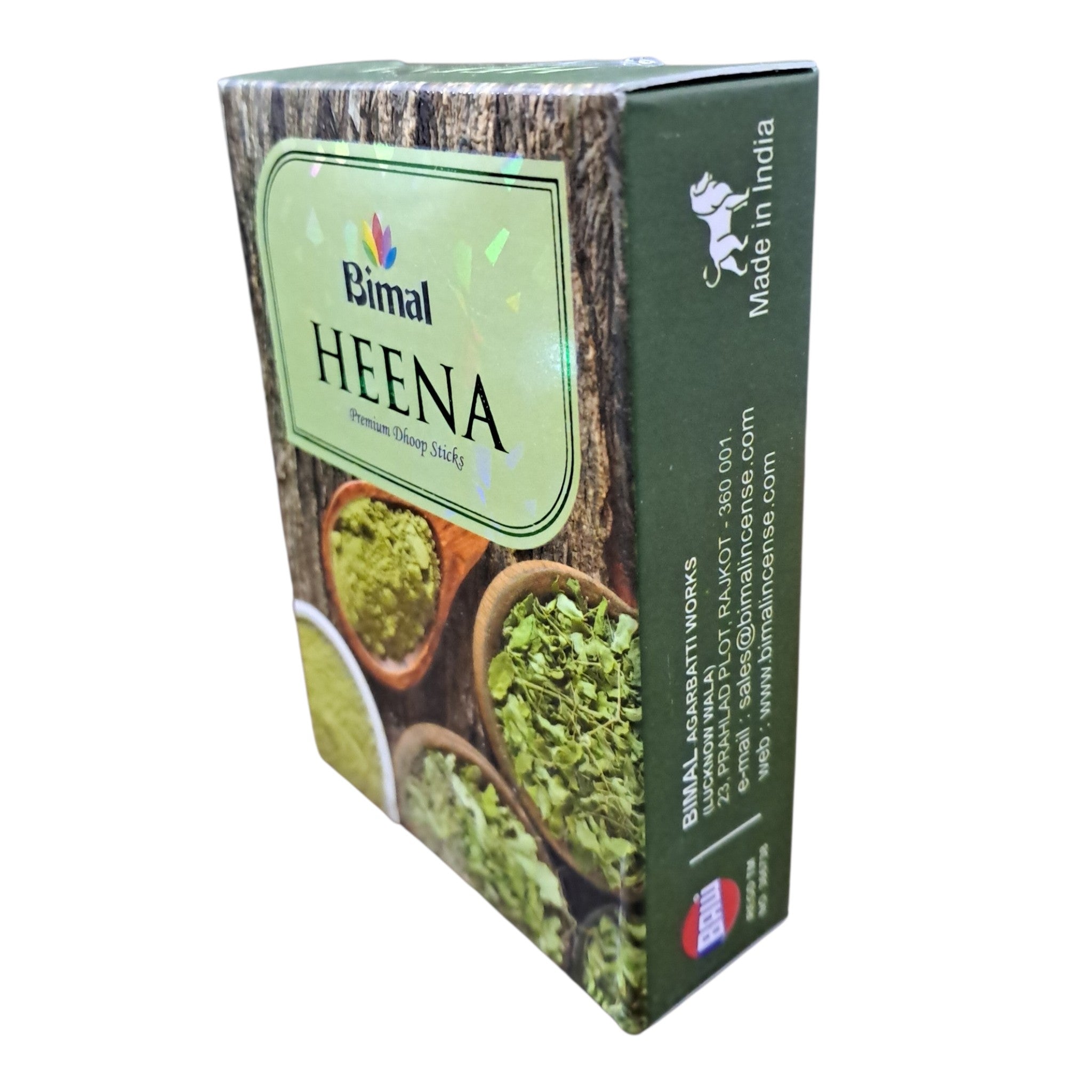 Bimal Heena Premium Dhoop Sticks - Indian Traditional Mehandhi Aroma for Home Pooja