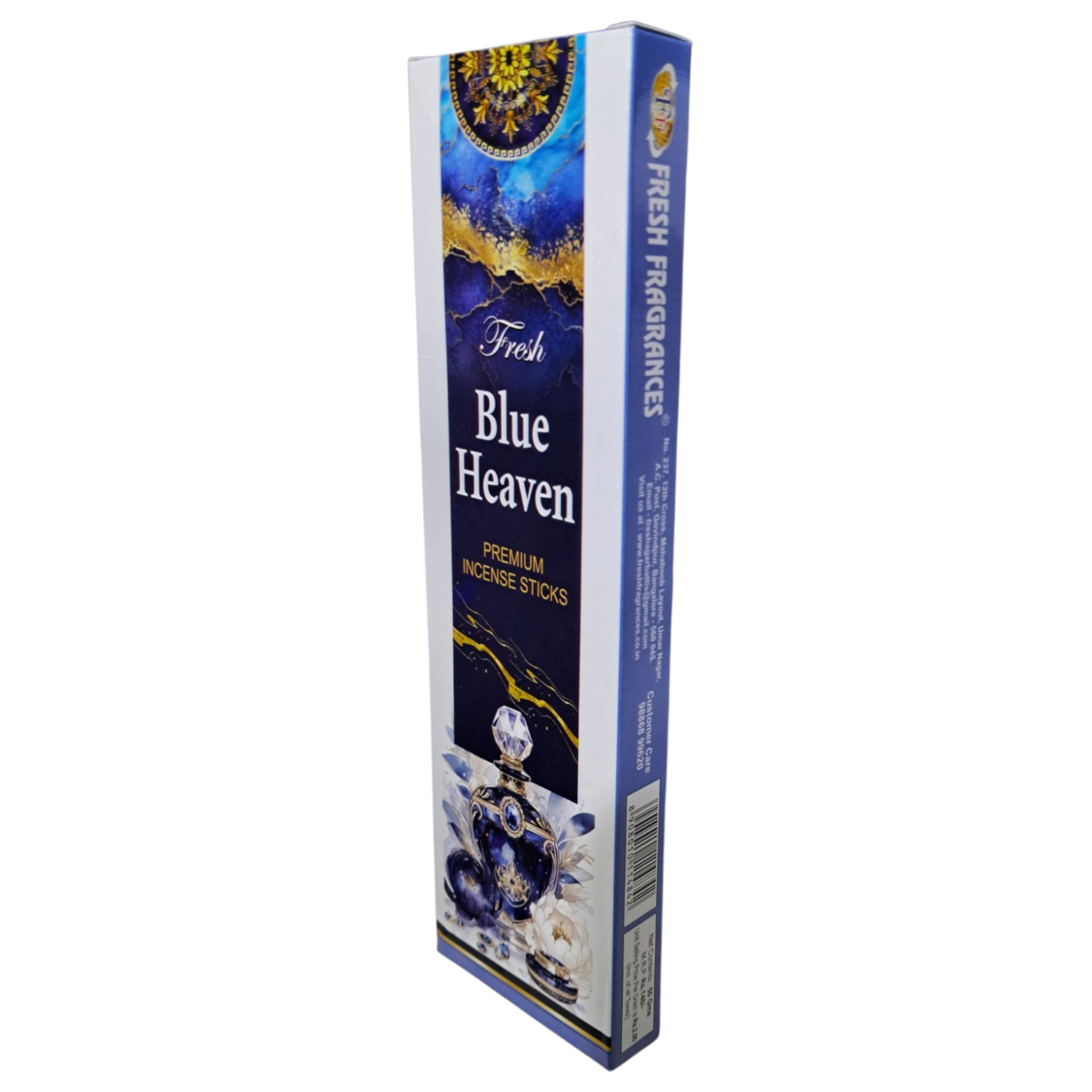 Fresh Blue Heaven Premium Incense Sticks - Cool & Refreshing Fragrance