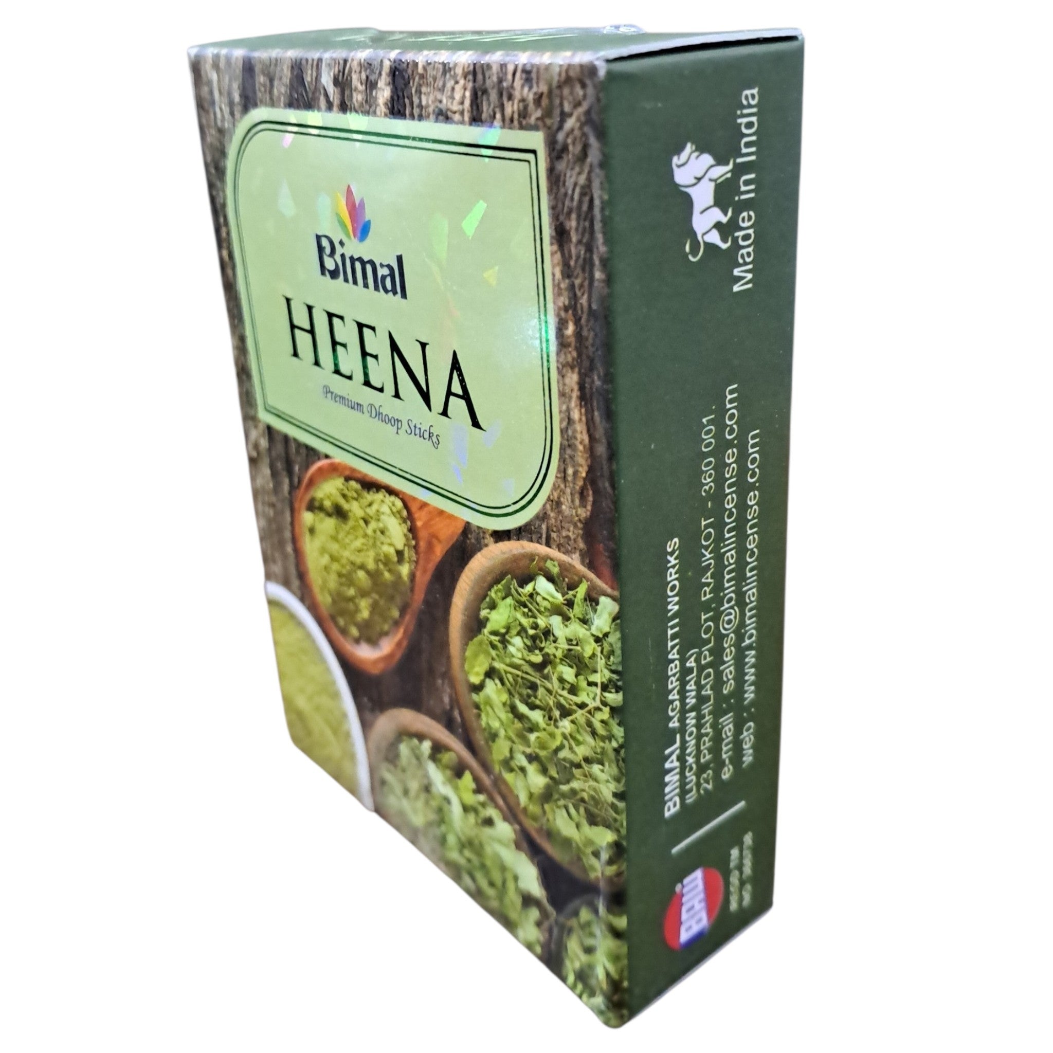 Bimal Heena Premium Dhoop Sticks - Indian Traditional Mehandhi Aroma for Home Pooja