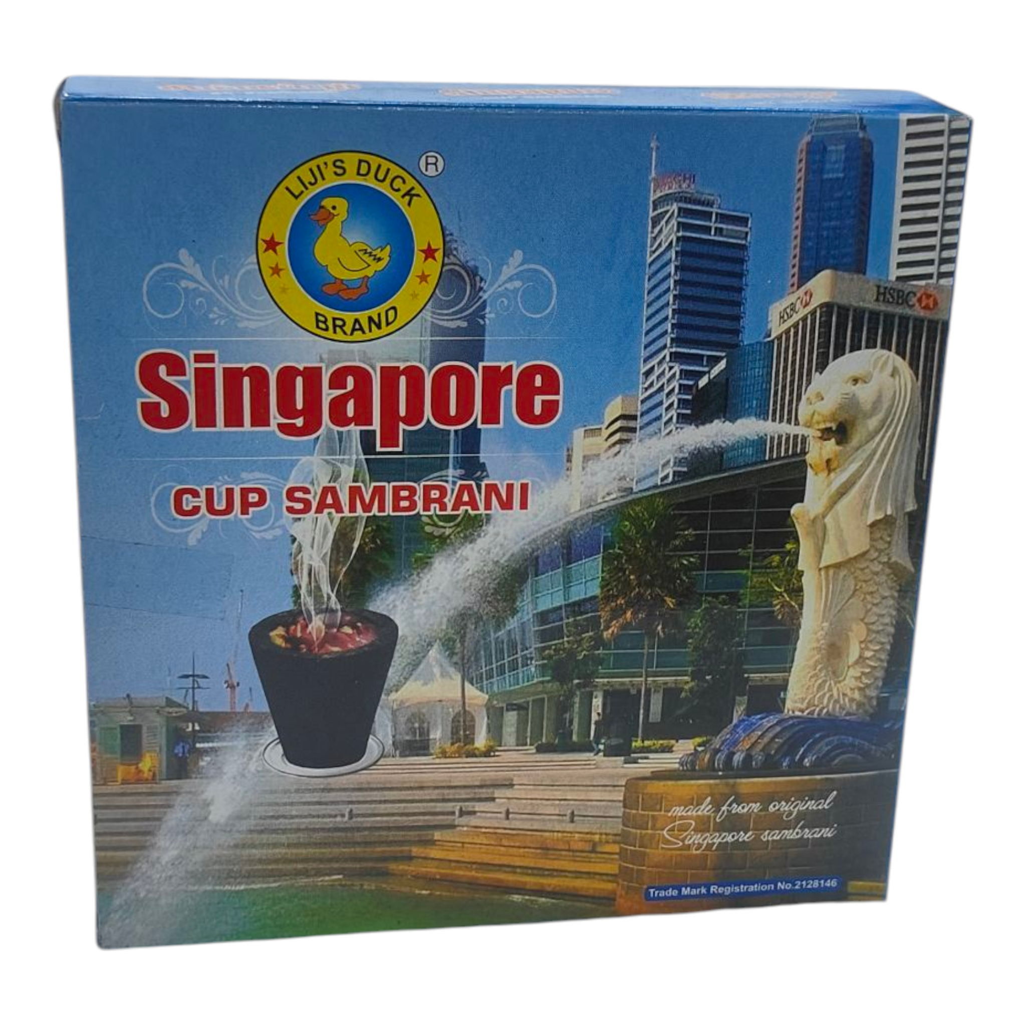 Liji Duck Brand Singapore Cup Sambrani - சிங்கப்பூர் சாம்பிராணி for Spiritual Cleansing & Pooja