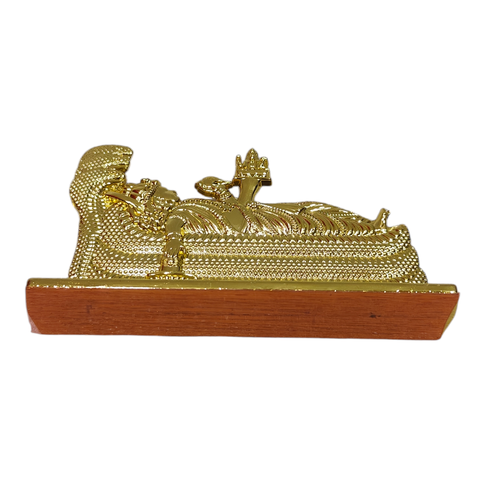 Sri Ranganatha Golden shining Car Dashboard Showpiece -Divine Vishnu Décor & Spiritual Gifting