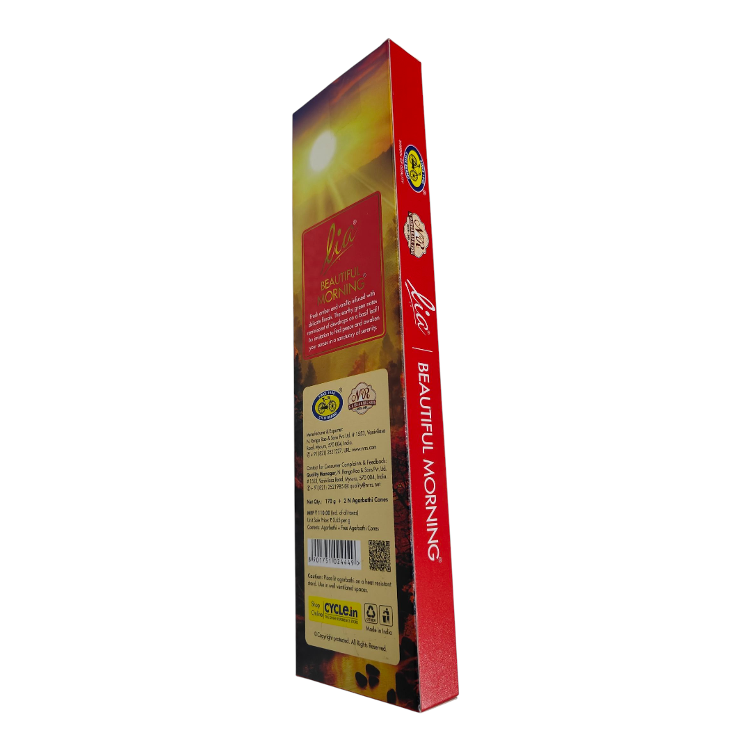 Lia Beautiful Morning Agarbathi - Aromatic blend Premium Incense