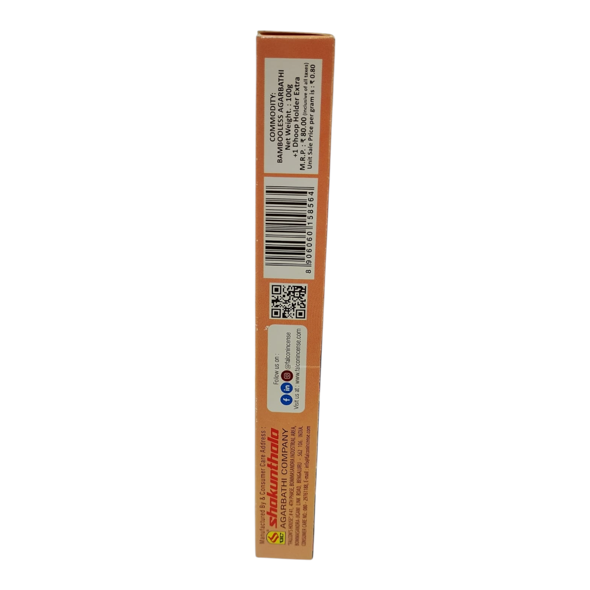 Falcon Brand Extreme Pink Premium Bambooless Dhoop Sticks - 100% Charcoal Free -