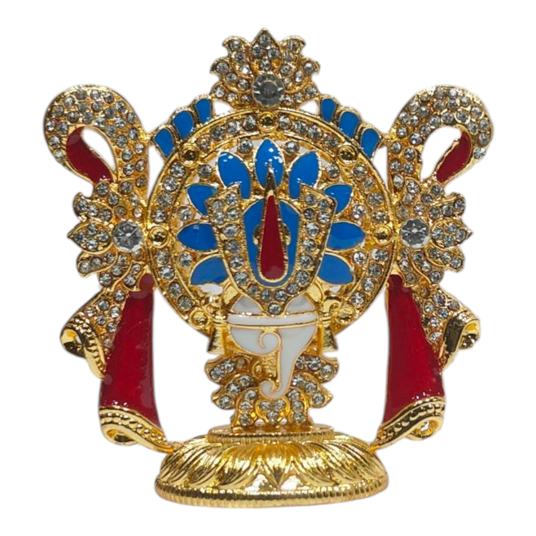 Thiruman Shanku & Chakram 3 in 1 Stone Art Décor  – Home, Car Décor & Spiritual Gift
