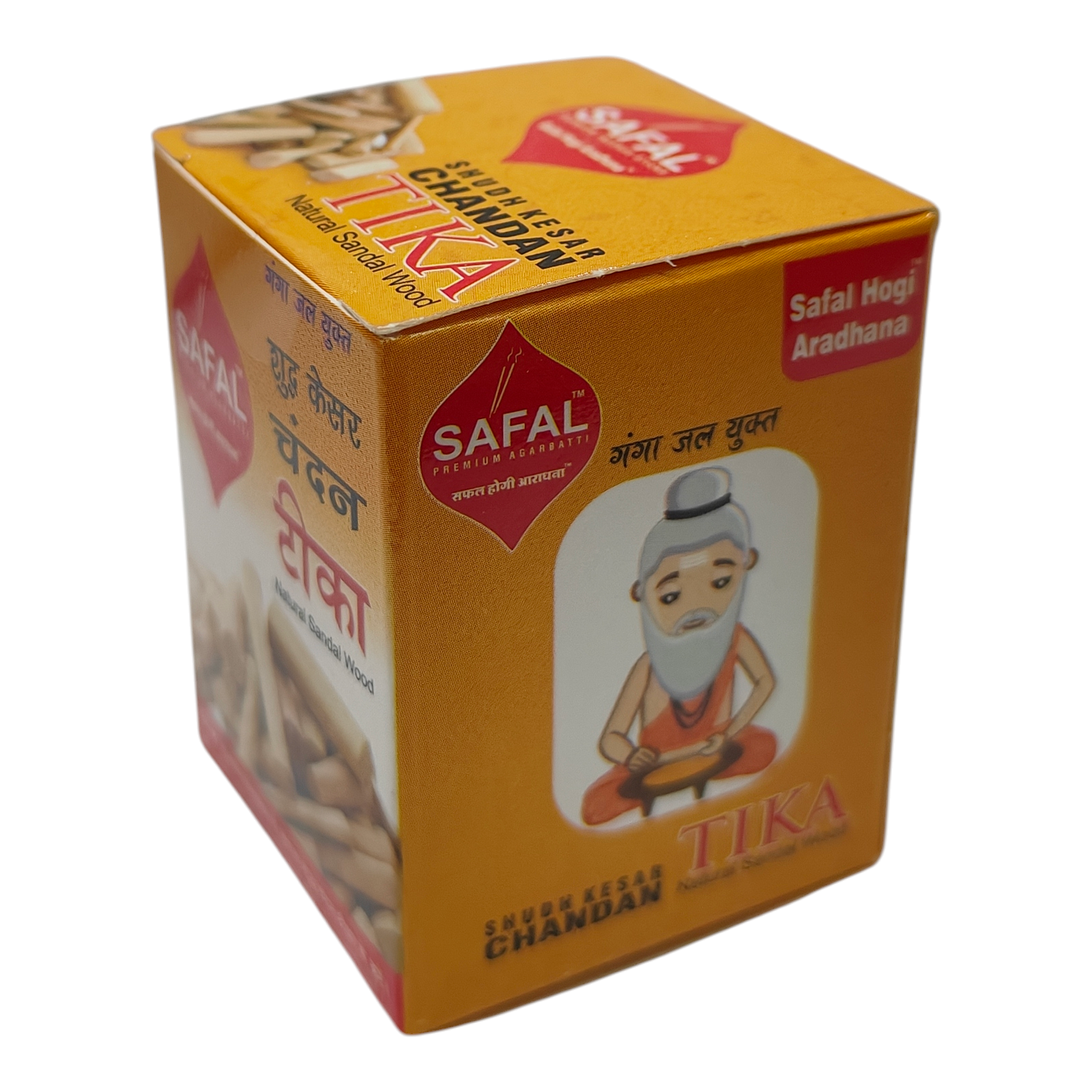 Safal Chandan Tika - Natural Sandal Wood Paste -Forehead tilak for pooja & spiritual practices