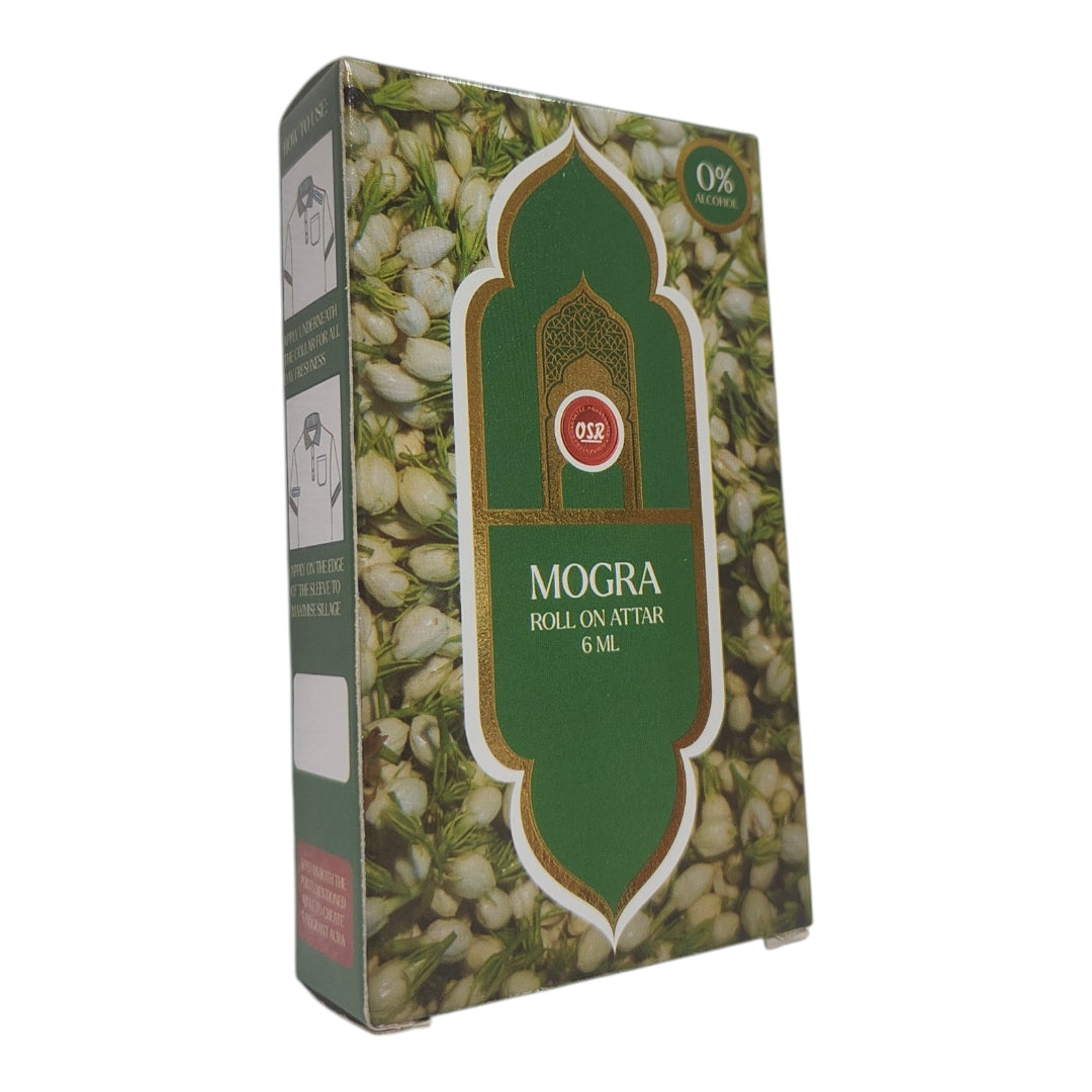 OSR Mogra Roll On Attar 6 ml - refined and refreshing fragrance