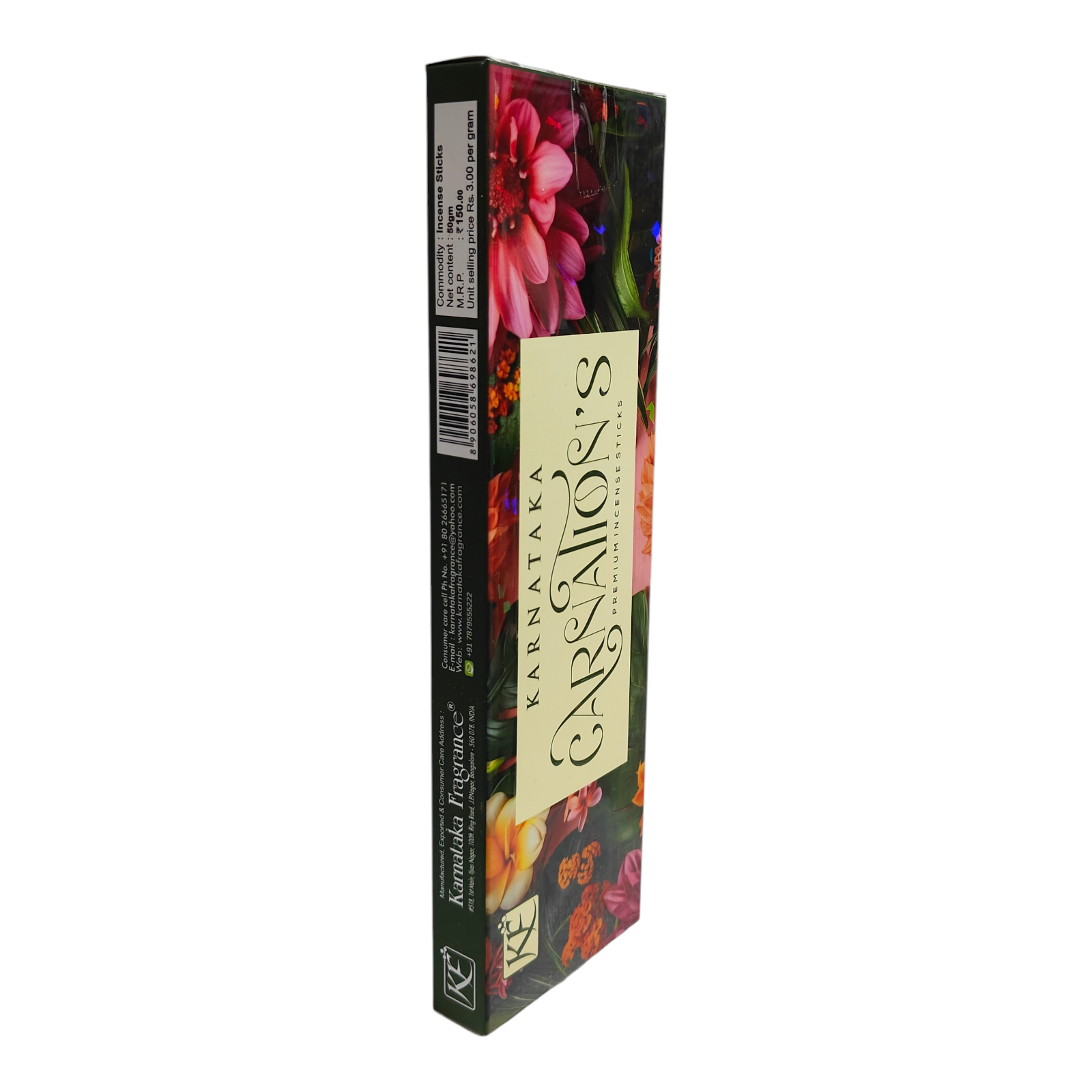 KF Karnataka Carnations Premium Incense Sticks -Rich Floral Fragrance
