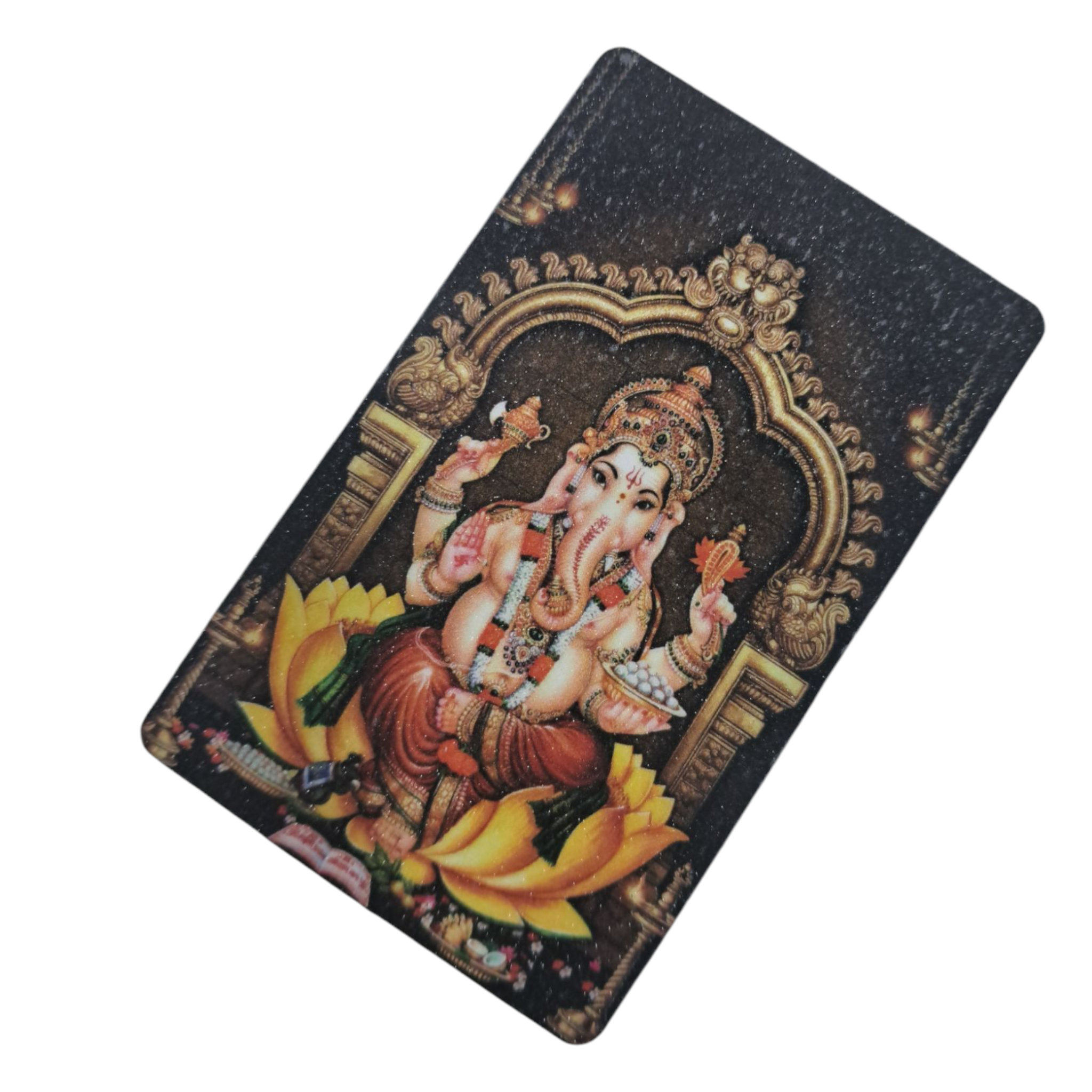 Multi Colour Lord Ganesha under Prabhai Fridge Magnet 5.5 X 8.5 Cms