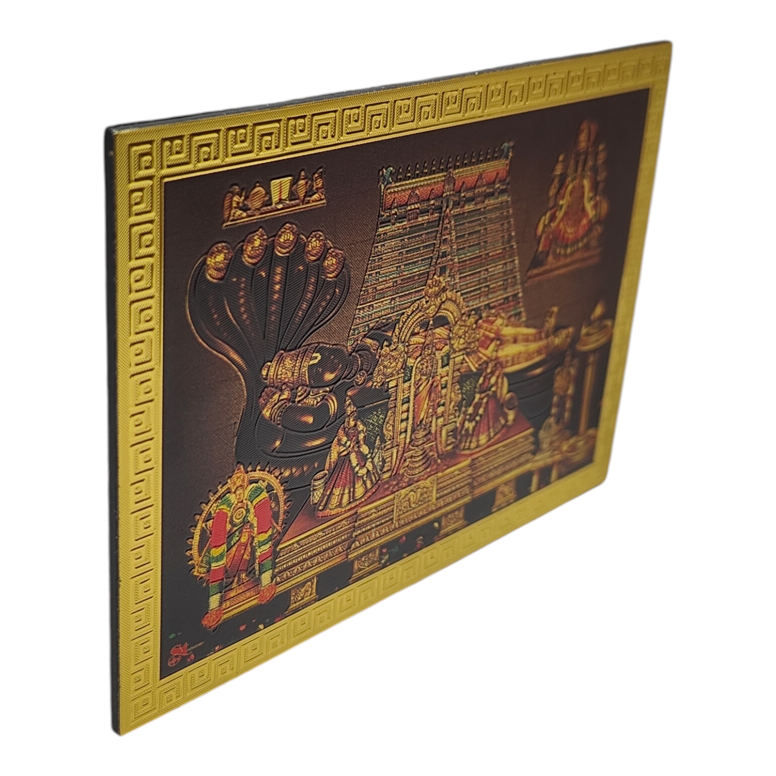 Sri Rangam Moolavar Ranganathar and Urchavar Namperumal with  Temple Raja Gopuram Photo Magnet - Spiritual Return Gift