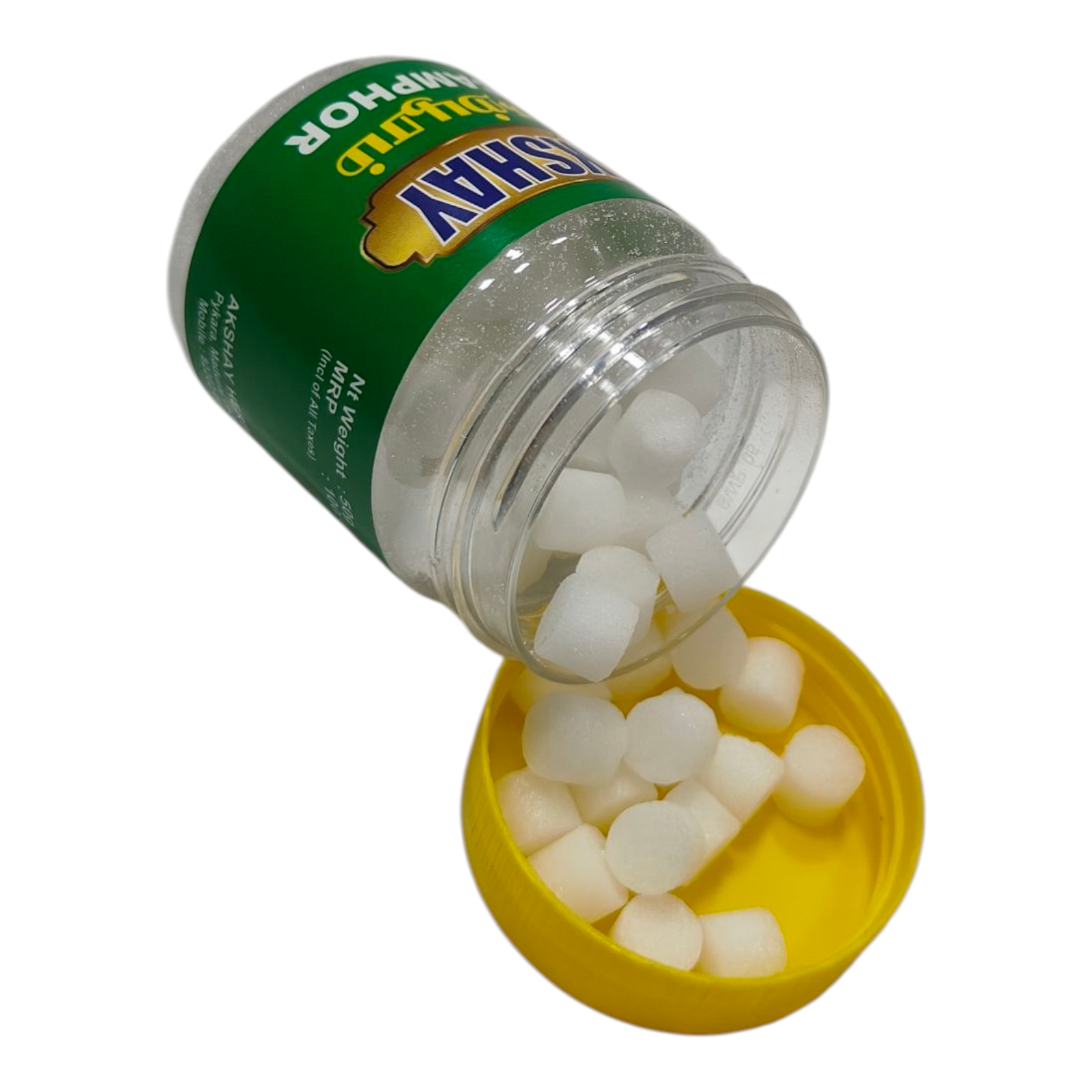 Akshay camphor 50 Grams Pure Puja Camphor Square (Karpuram) – Smokeless Divine Camphor for Aarti, Puja & Spiritual Rituals