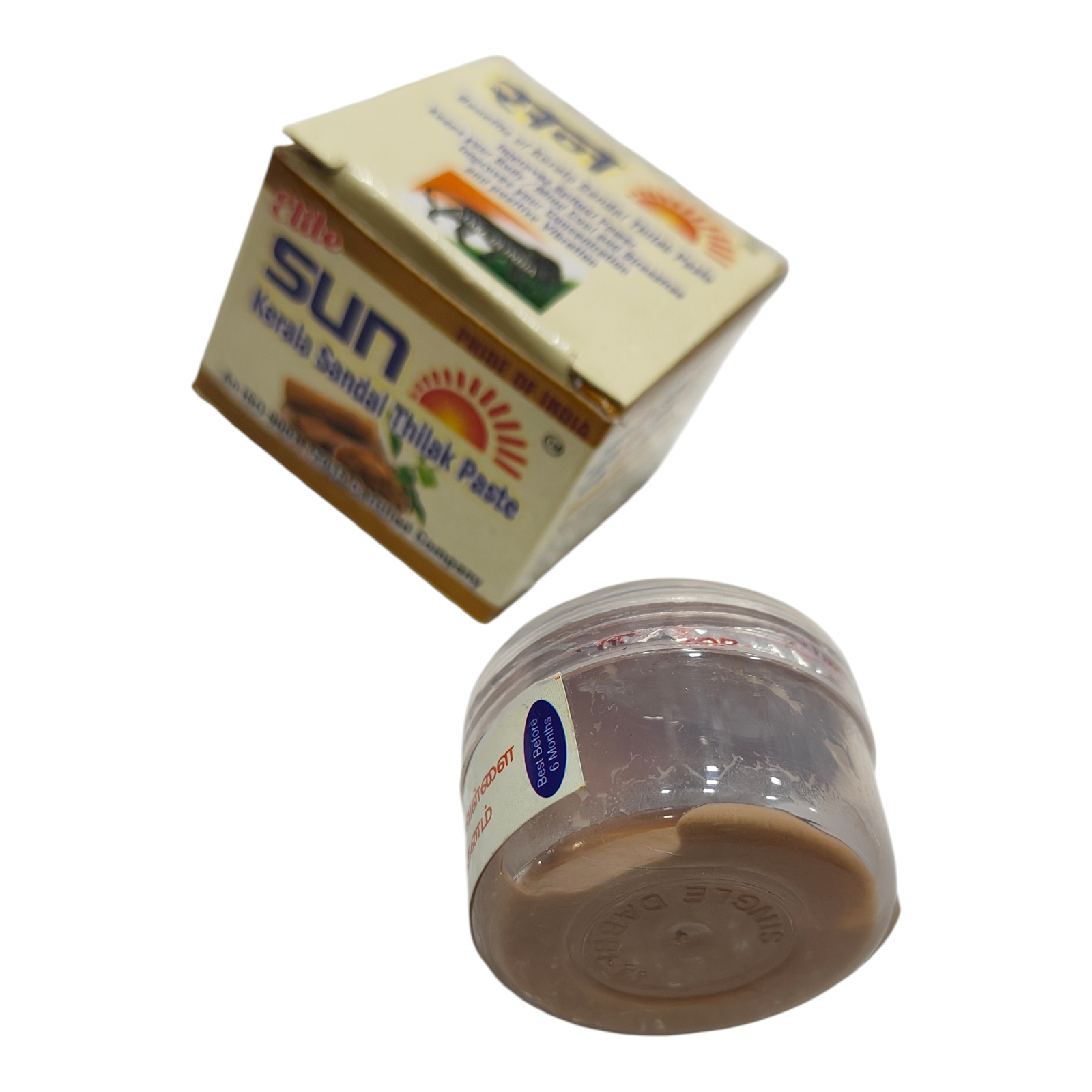 Sun Kerala Sandal Thilak Paste 12 gms - Pure Chandan Tika for Daily Pooja & Auspicious Rituals