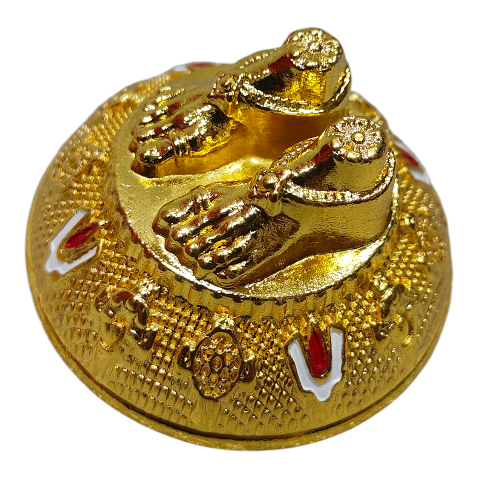 Lotus Feet of Sri Srinivasa Perumal for Pooja, Car Dashboard & Home Décor - Sacred Symbol of Divine Blessings