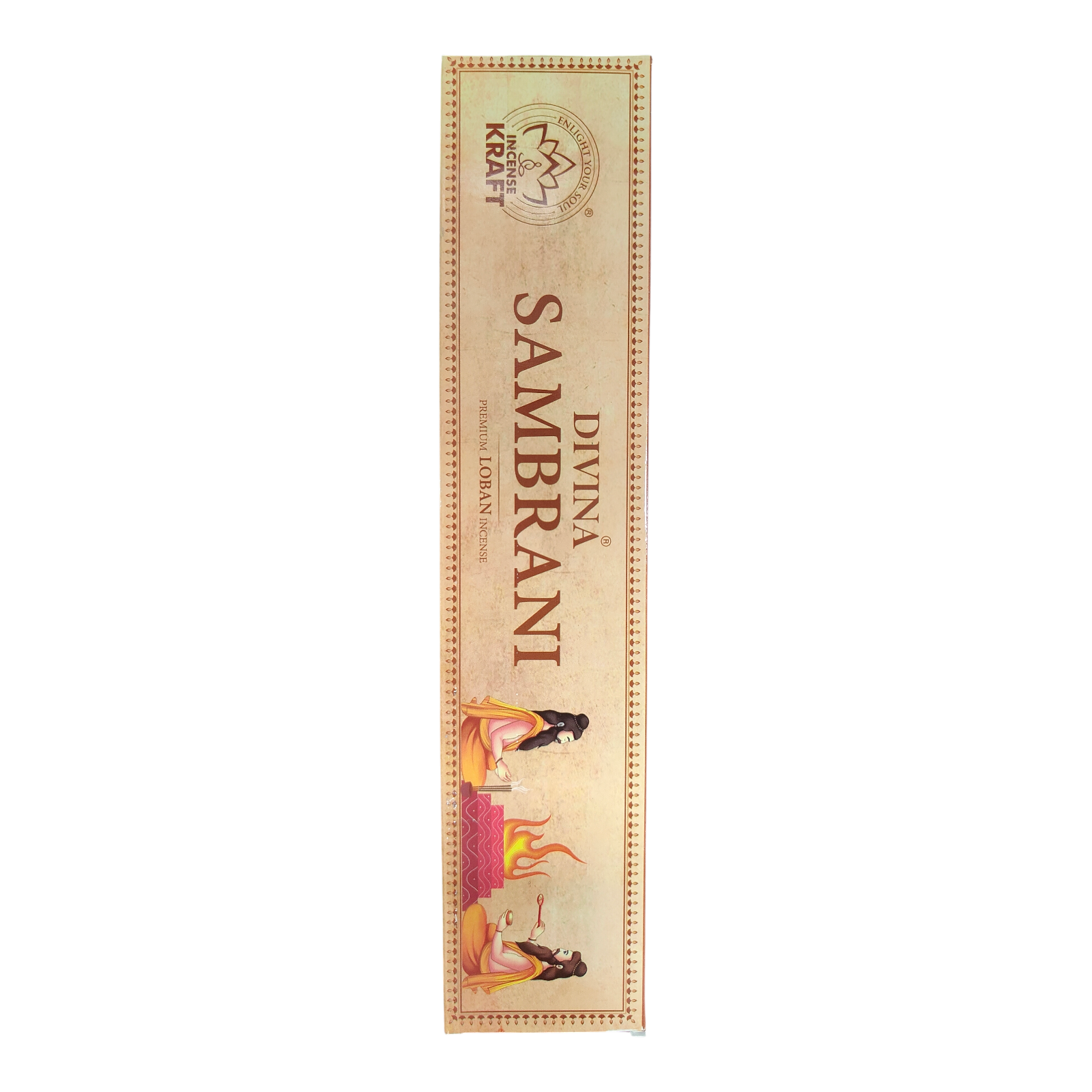 Incense Kraft Divina Sambrani Premium Loban Incense Stick - Long-Lasting Traditional Dhoop Aroma