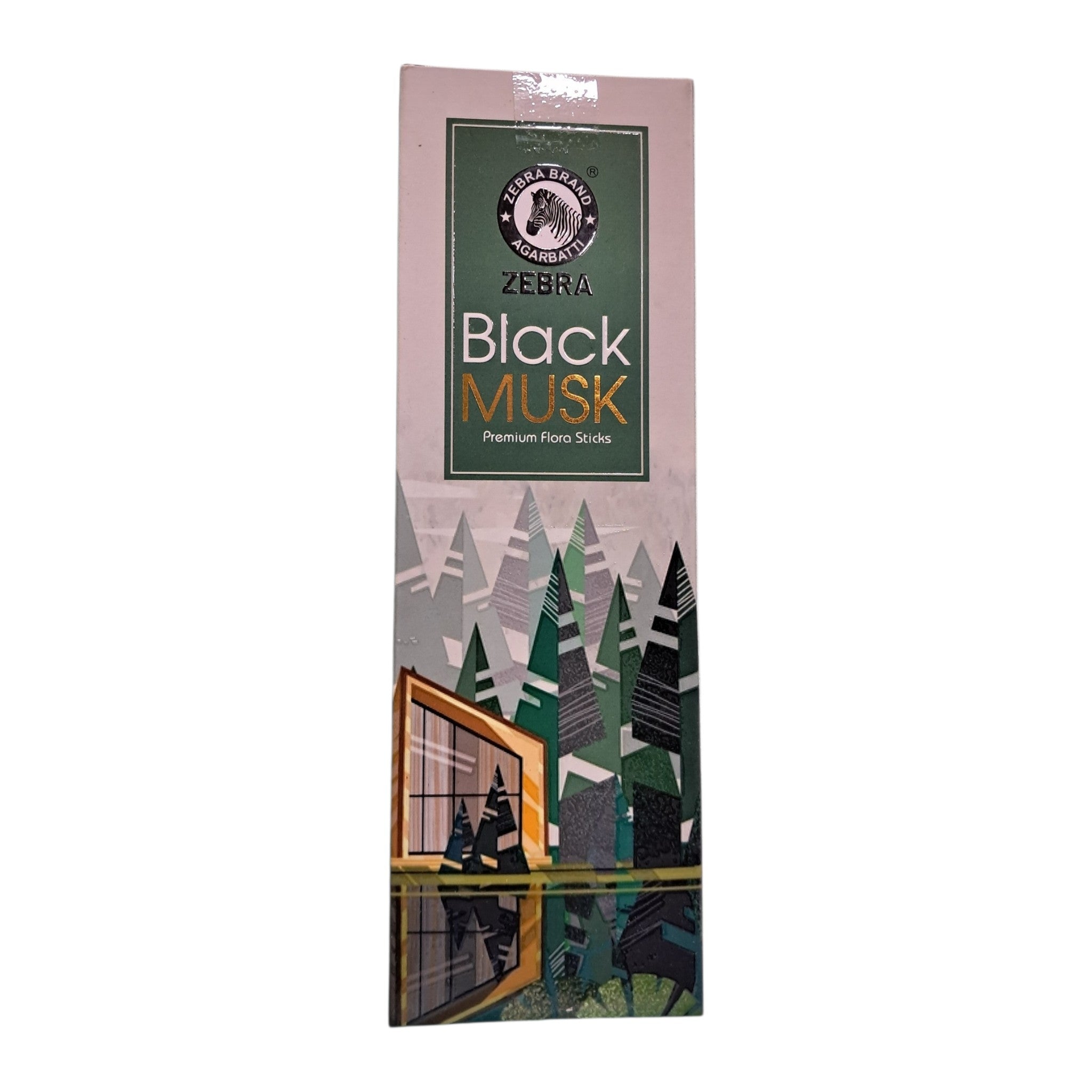 Zebra Black Musk Premium Flora Sticks  -  Arabic Traditional Kasturi Agarbatti for Pooja rituals and Yoga