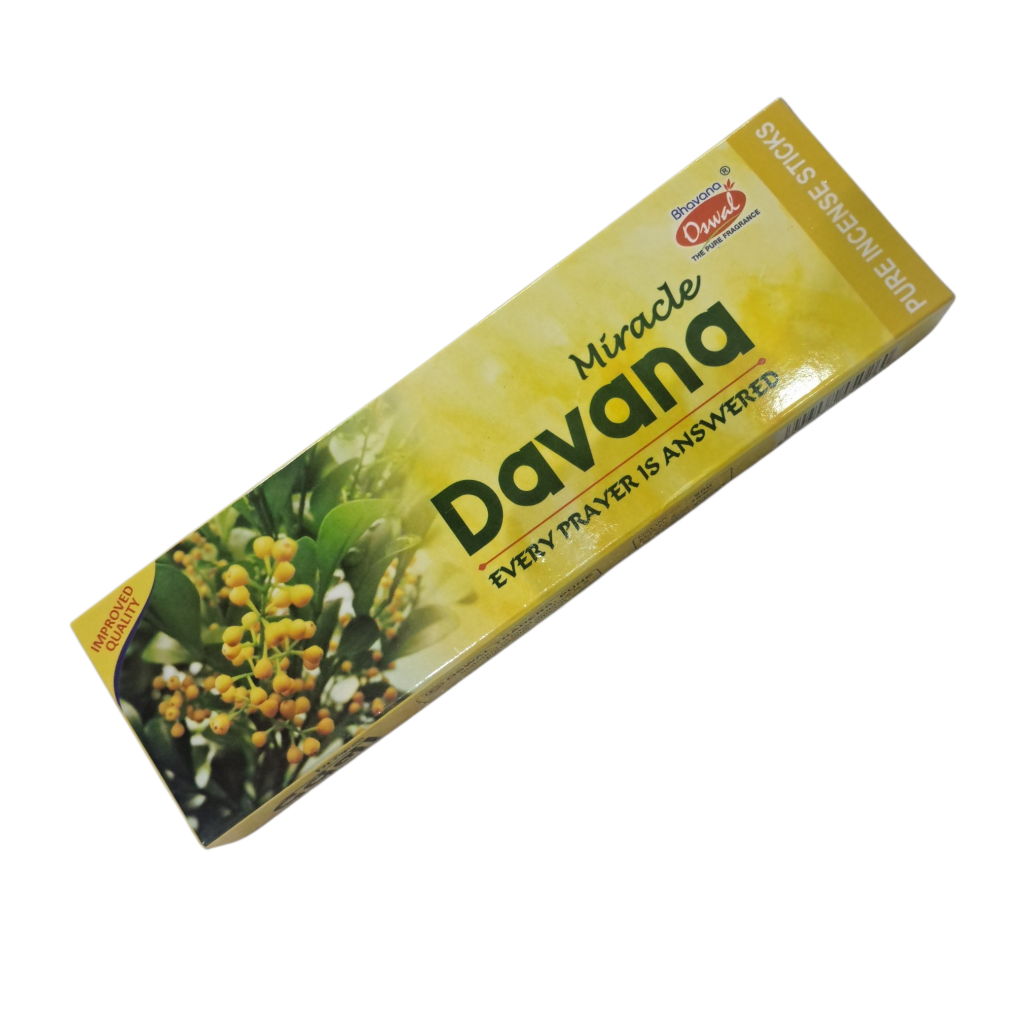 Oswal Miracle Davana Incense Sticks - Spiritual Home Fragrance