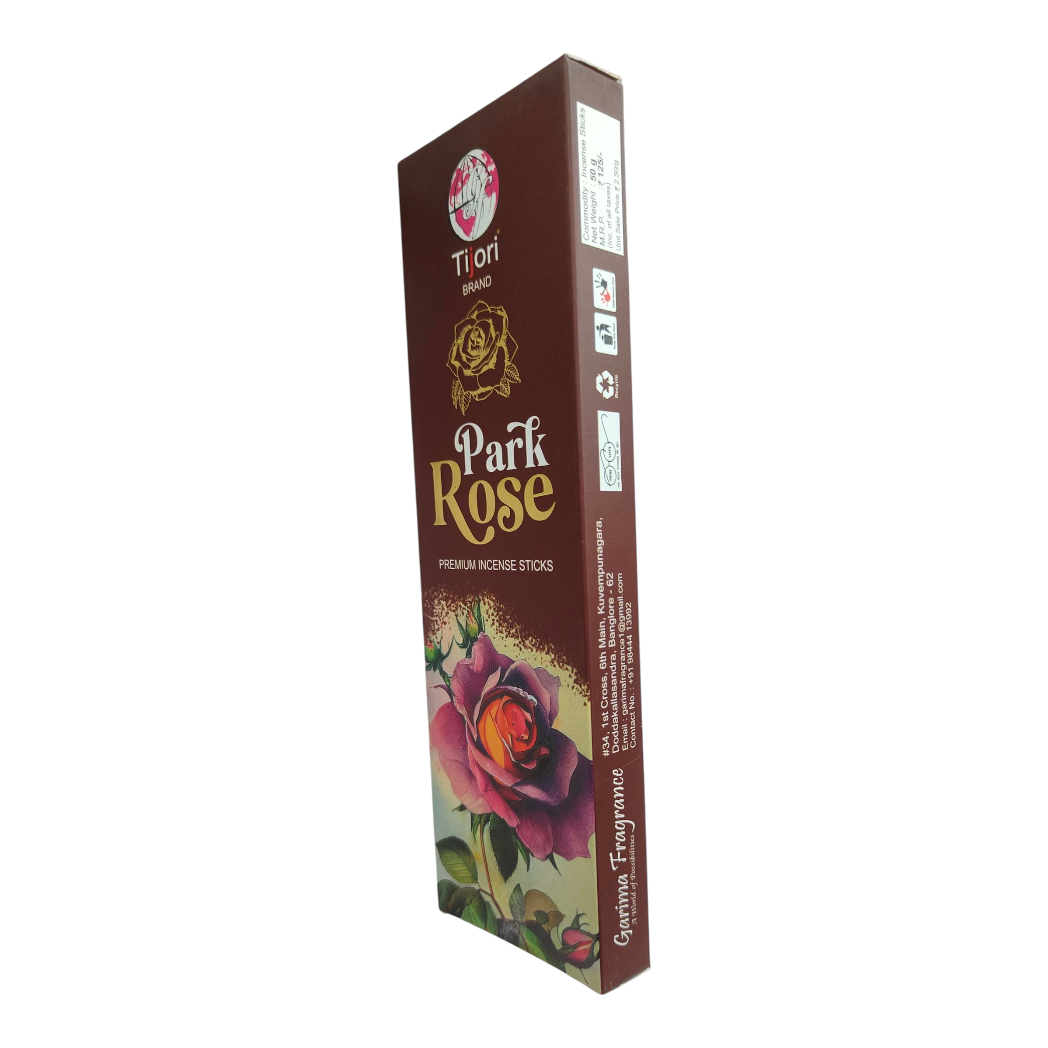 Tijori Park Rose Premium Incense Sticks for long-lasting Floral aroma