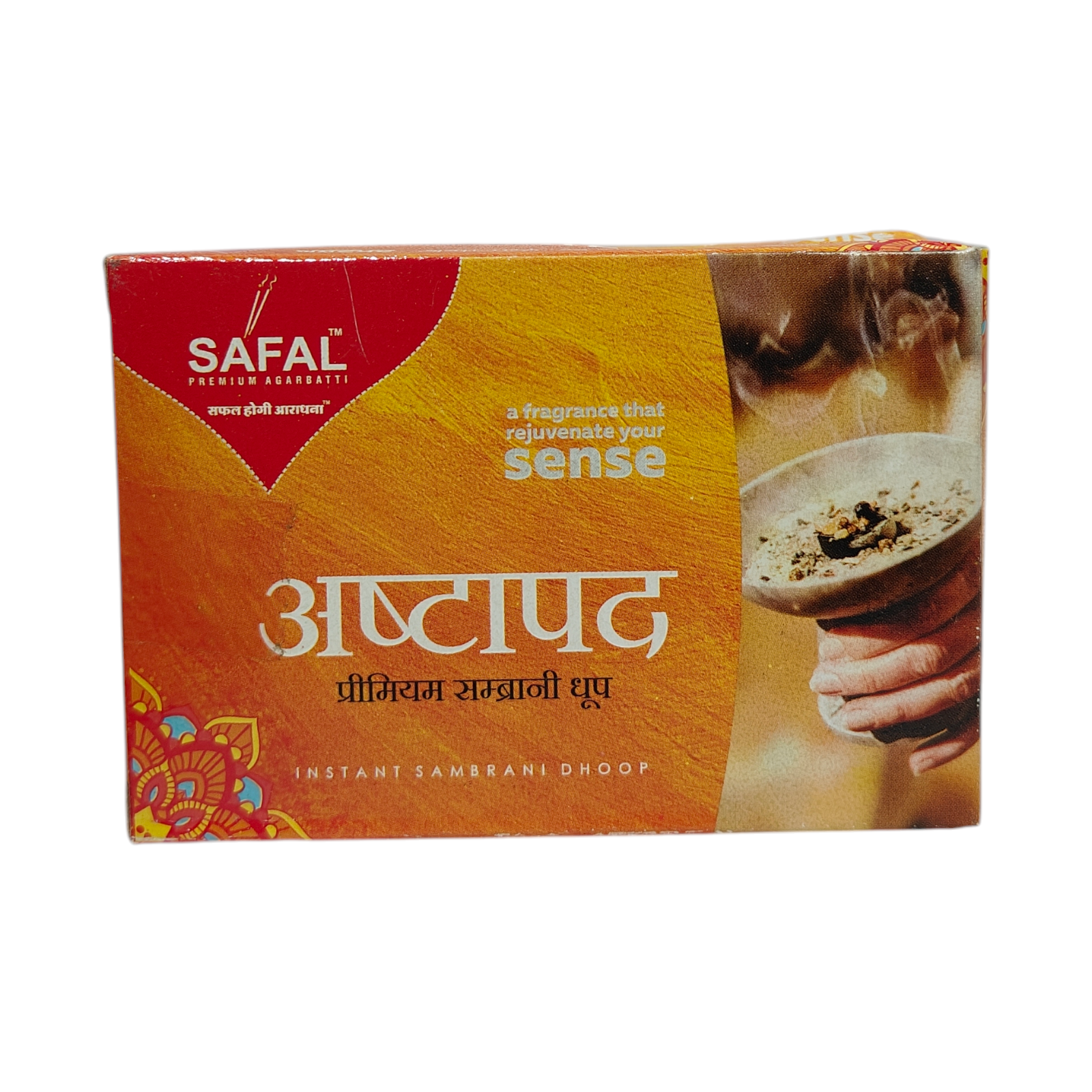 Safal Ashtapad Premium Sambrani Dhoop Sticks - Natural Benzoin Incense for Pooja