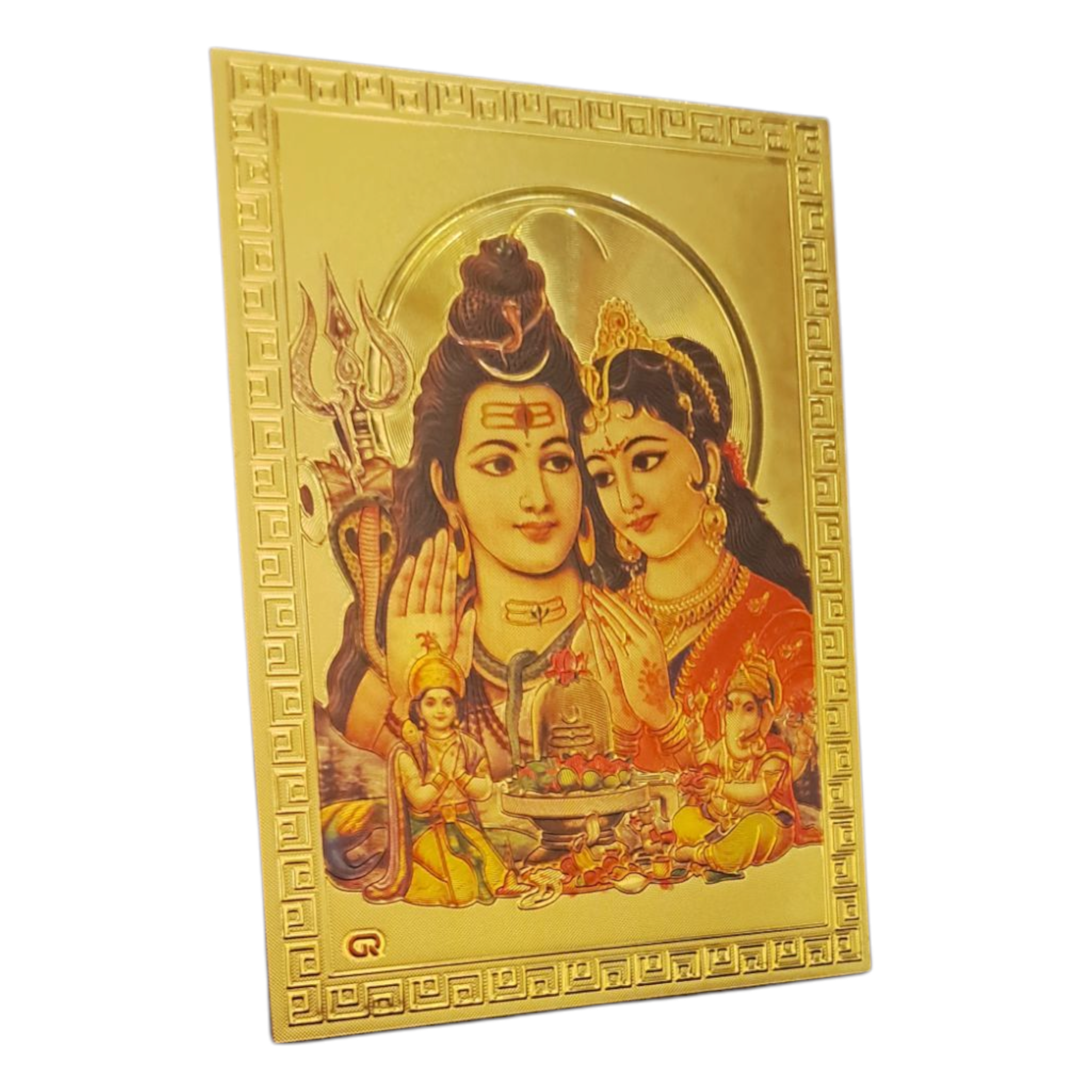 Parvathi Parmeshwar Parivar with Ganesh & Karthikeya Frdige Magnet 6.25 X 8.5 Cms