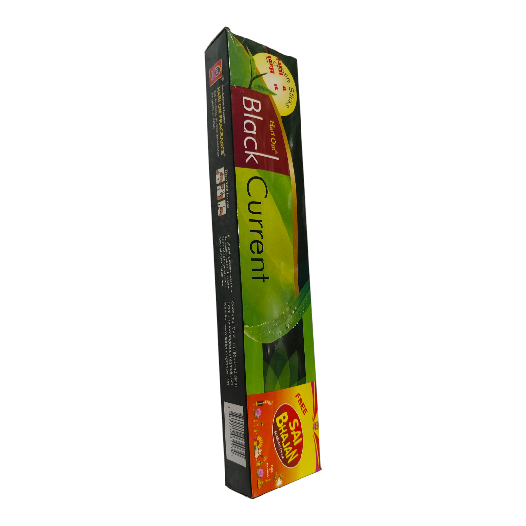 Hari Om Black Current Incense Sticks for Pooja & spiritual ceremonies