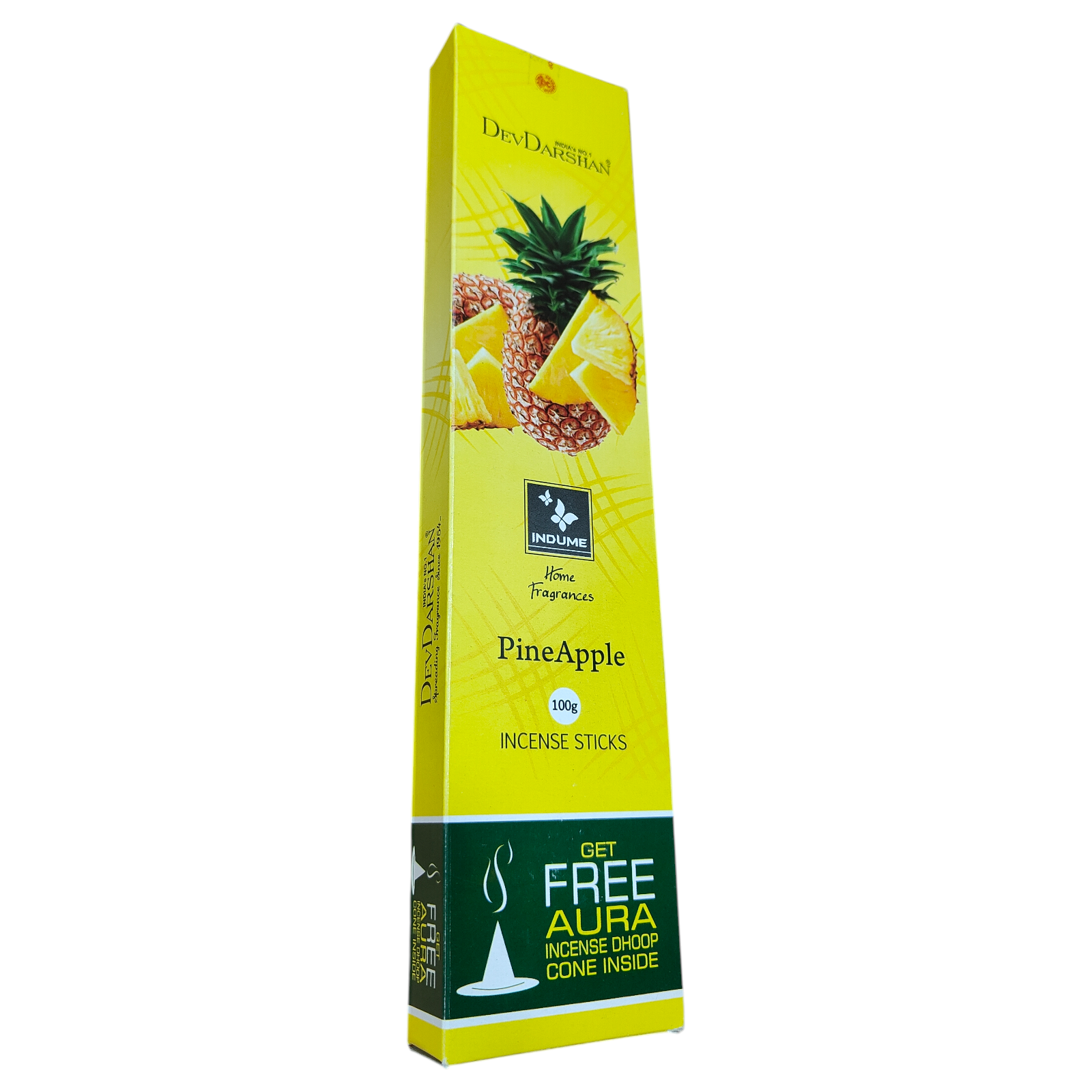 DevDarshan Pineapple Incense Sticks - an exceptional Aroma for living rooms & Meditation