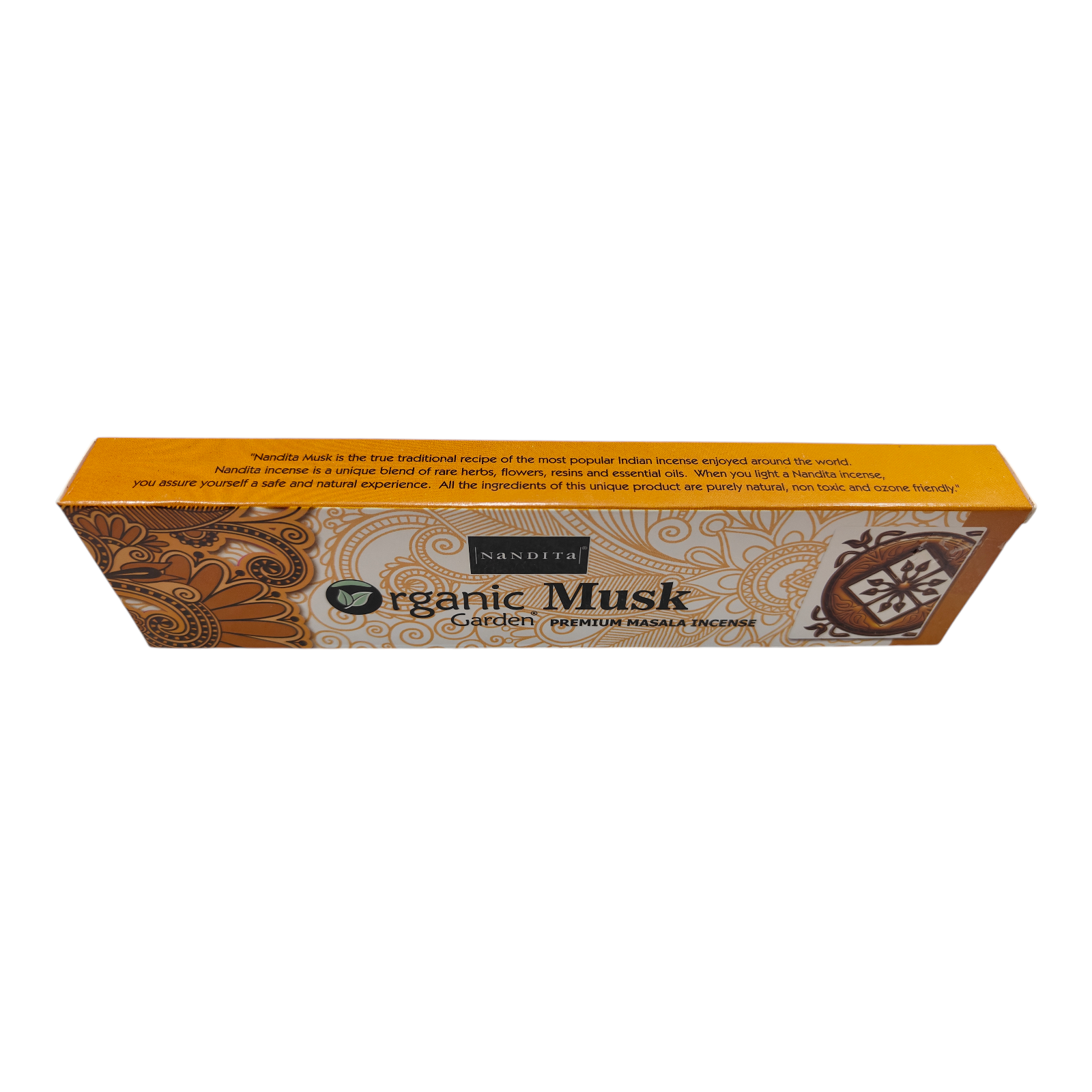 Nandita Organic Musk Garden Premium Masala Incense - Natural Kasturi Aroma Agarbatti for Meditation & Pooja