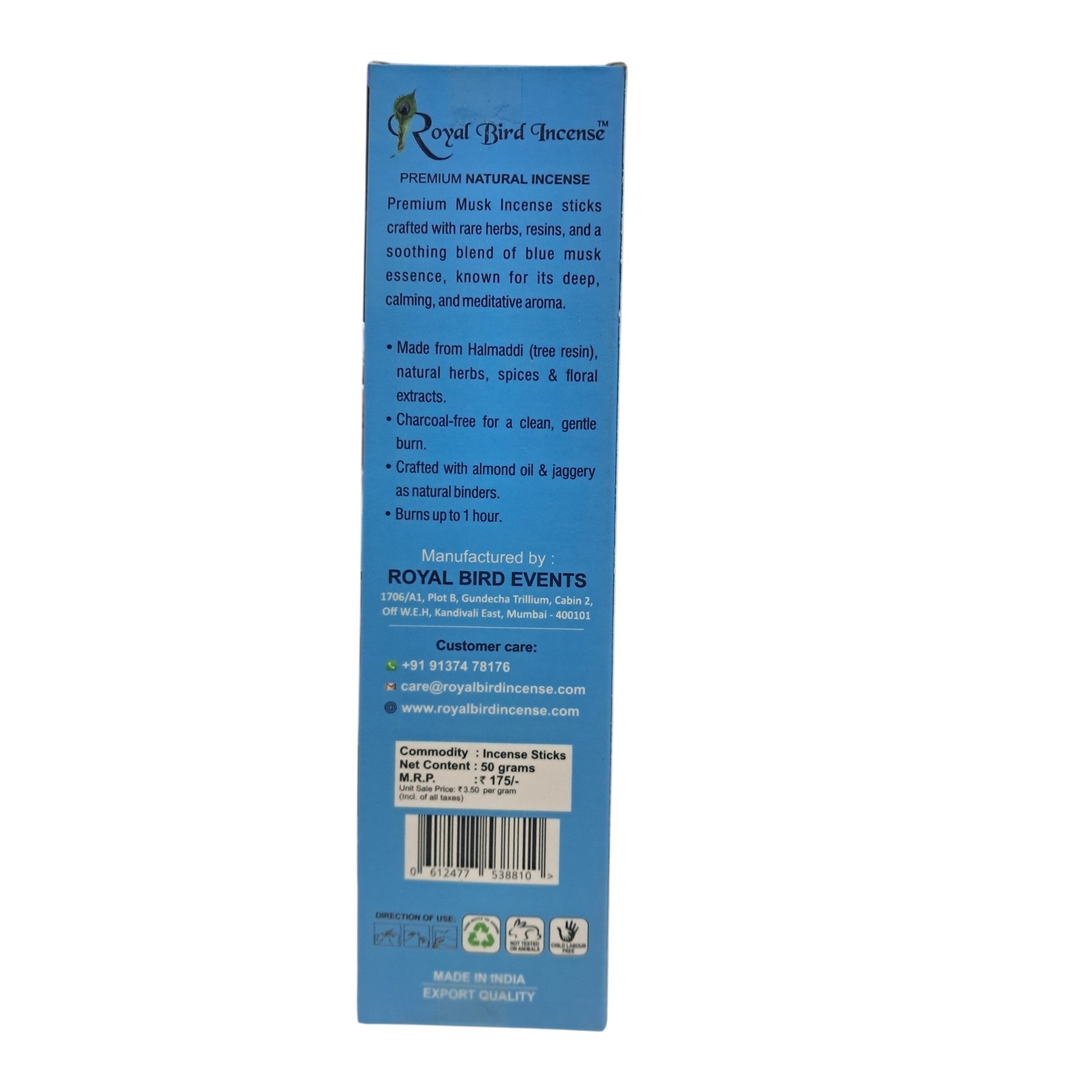 Royal Bird Incense Kasturi Flora Premium Natural Incense