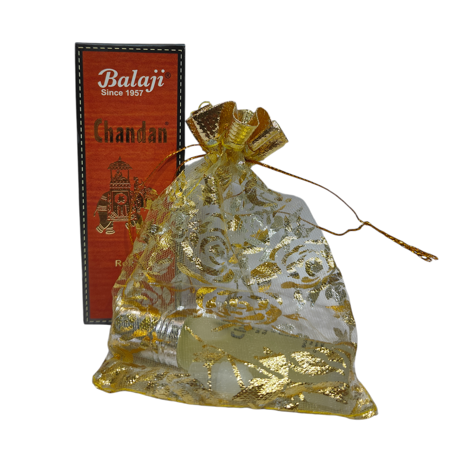 Balaji Chandan Attar Roll On 8ml - Pure Sandalwood Fragrance Oil spiritual and everyday use