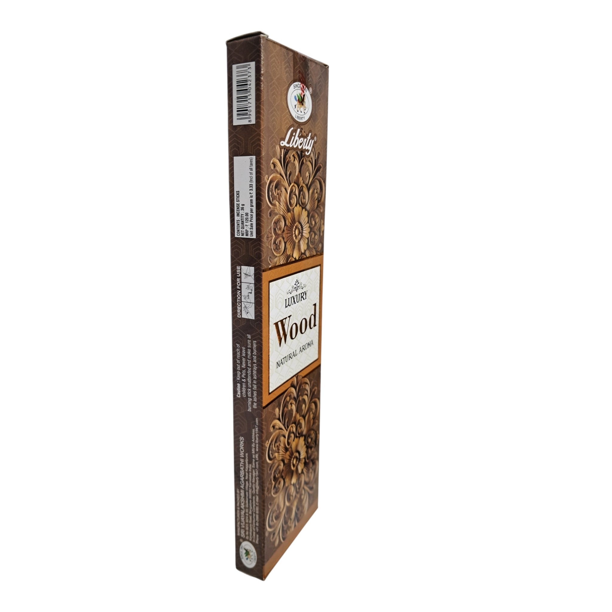Liberty Luxury Wood Natural Aroma Incense Sticks for Pooja and Home Fragrance