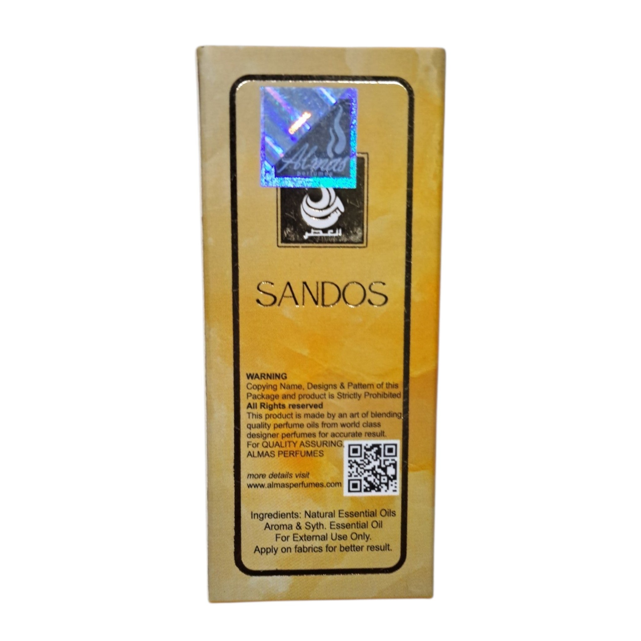 Almas Sandos Roll On Perfume