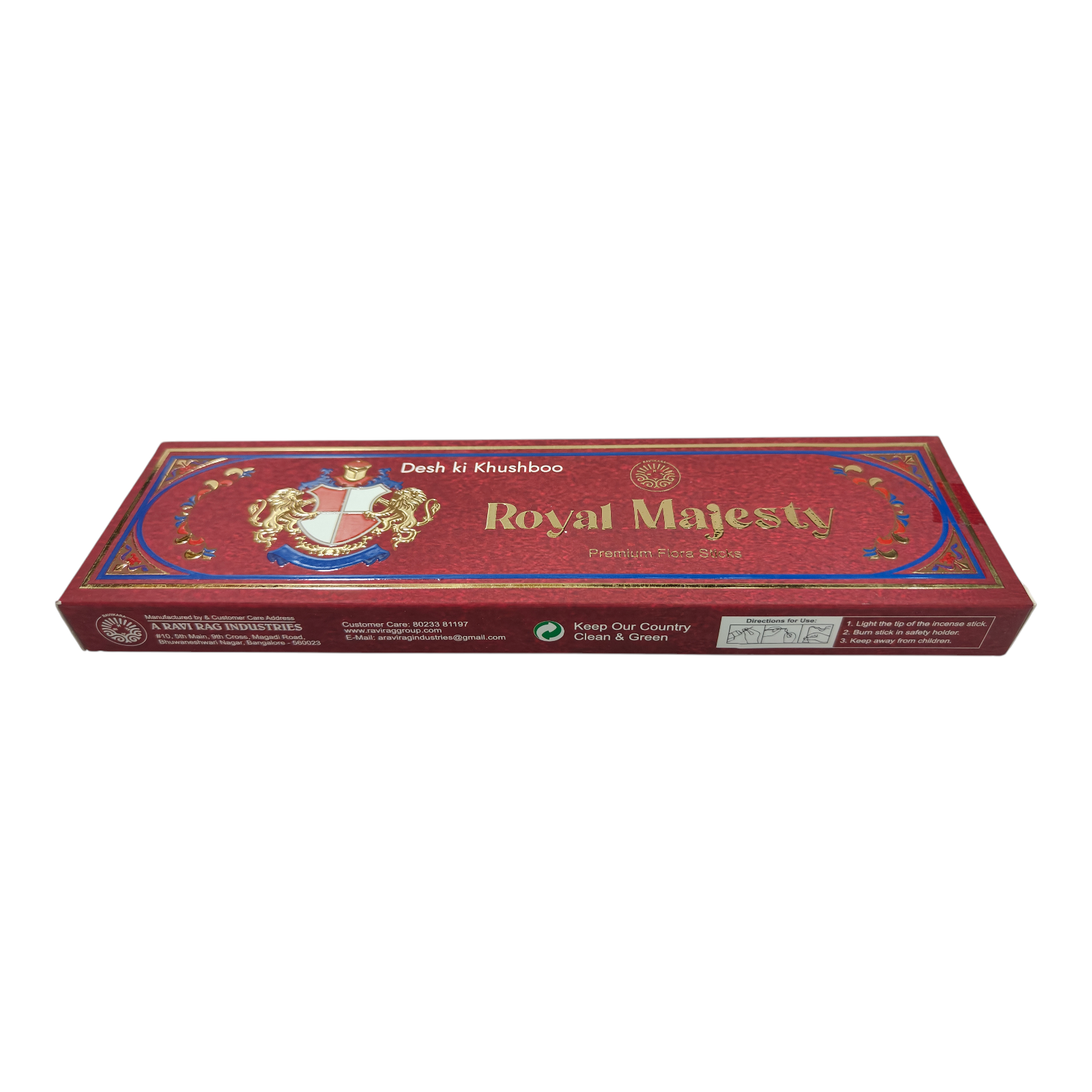 Ravi Rag Royal Majesty Premium Flora Sticks - Rich Indian floral fragrance