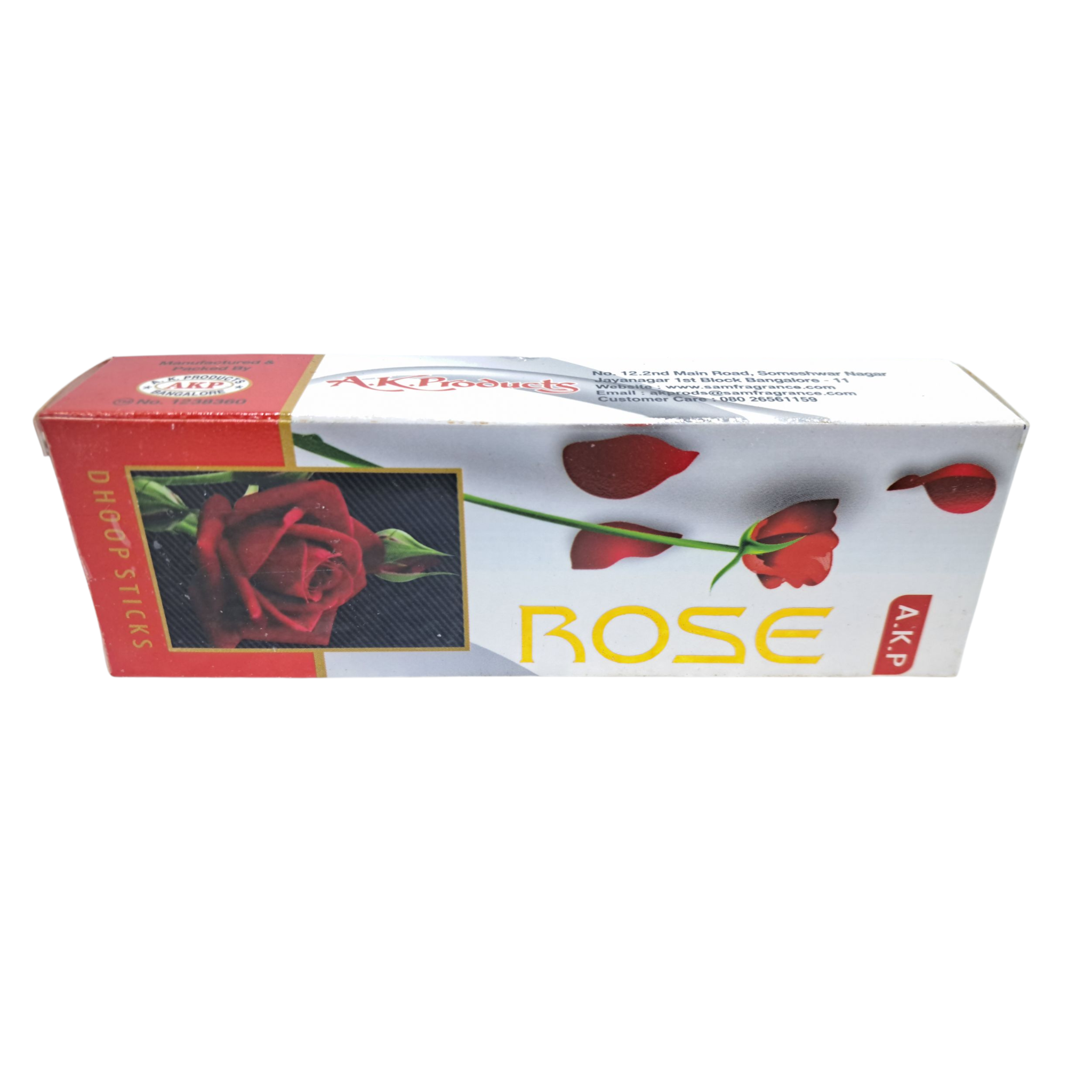 AKP Rose Dhoop Sticks 50 gms - Natural Floral Fragrance for Pooja Home & Temple Use