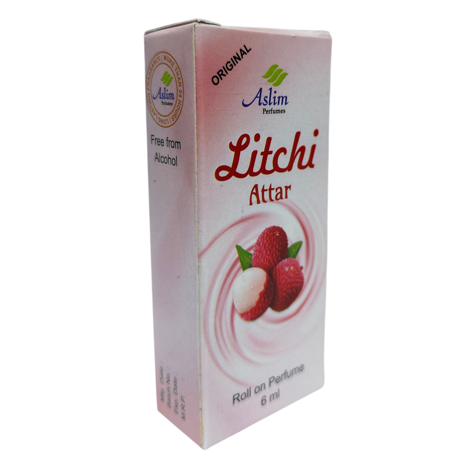 Aslim Litchi Attar Roll On 6 ml - Sweet Fruity Perfume Oil for both Men & Women