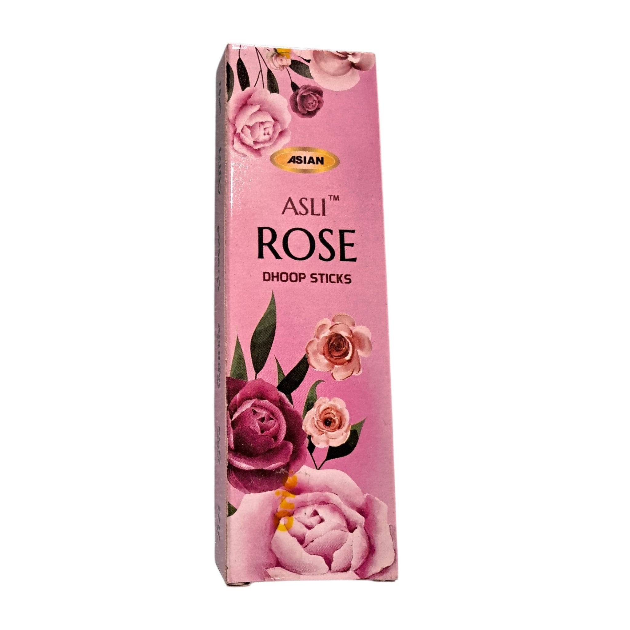 Asian Asli Rose Dhoop Sticks Pack of 2 - Fresh Floral Fragrance for Pooja Home & Temple Use