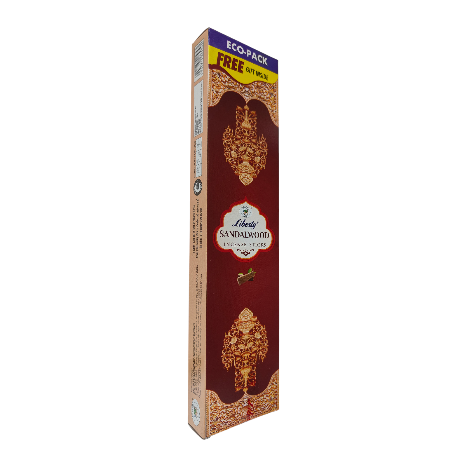 Liberty Sandalwood Incense Sticks - balanced, soothing Aroma for spiritual moments