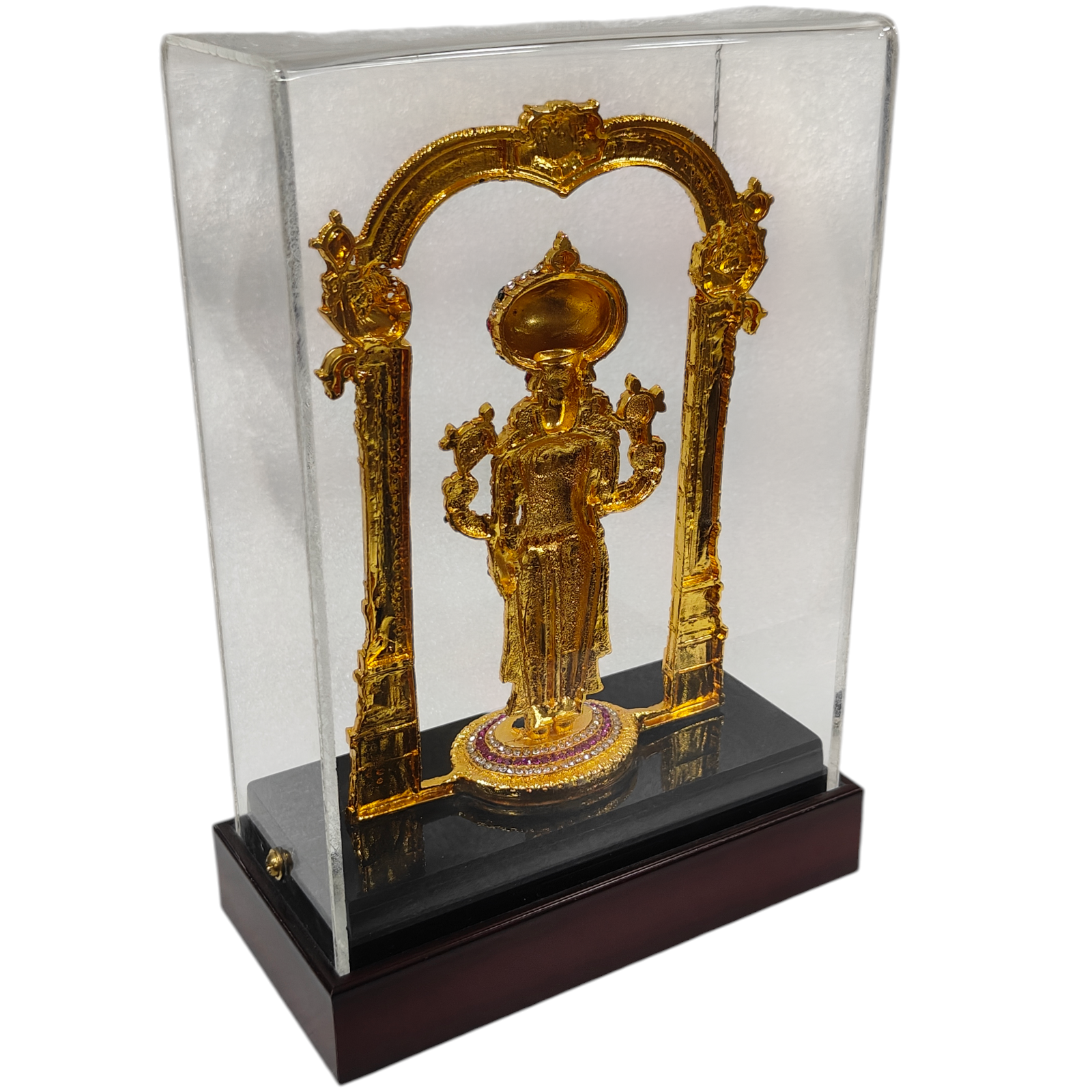 Tirupati  Balaji White colour Stone Work Decorative Fibre  Idol for Home & Spiritual decorative and devotional Show Piece 7 inches