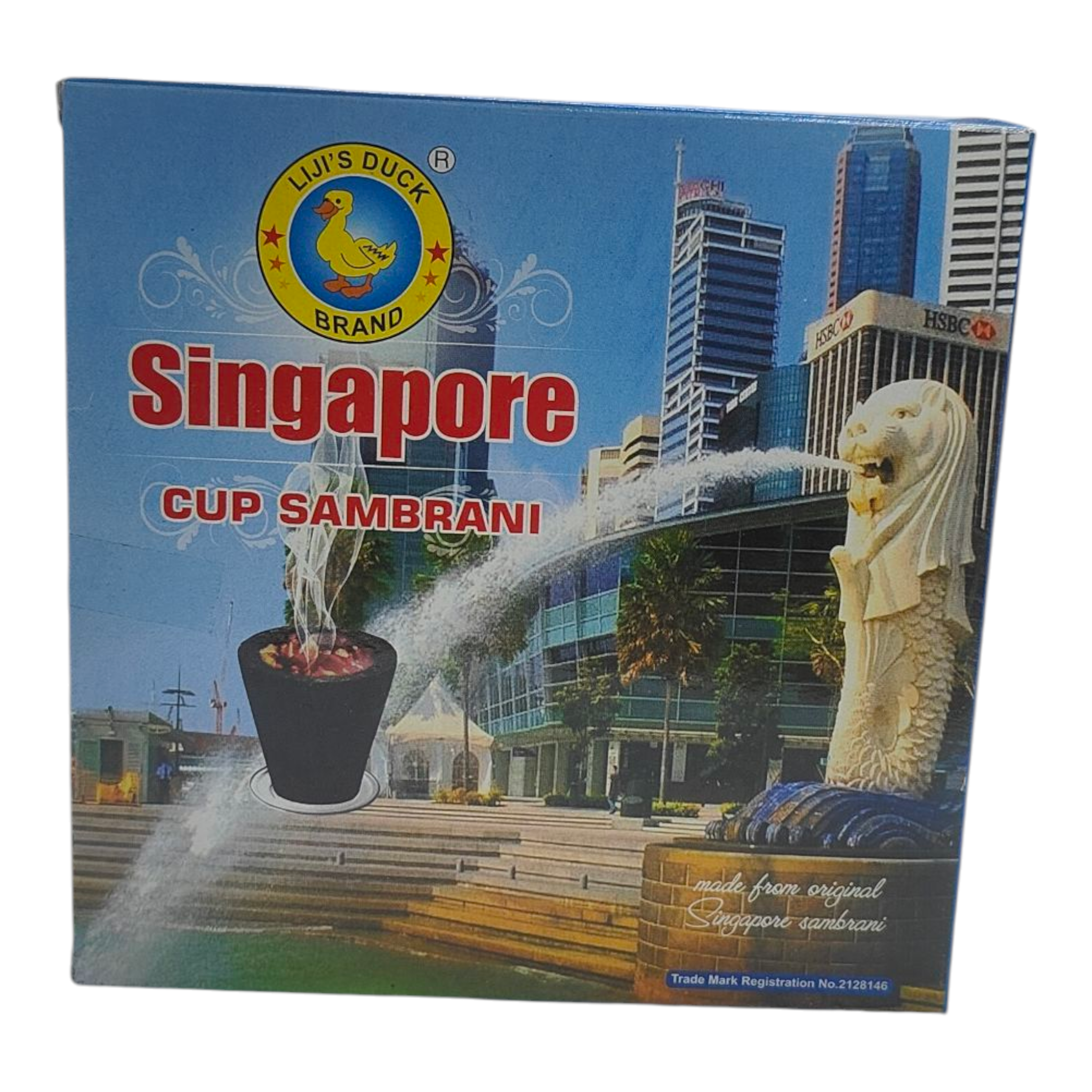 Liji Duck Brand Singapore Cup Sambrani - சிங்கப்பூர் சாம்பிராணி for Spiritual Cleansing & Pooja
