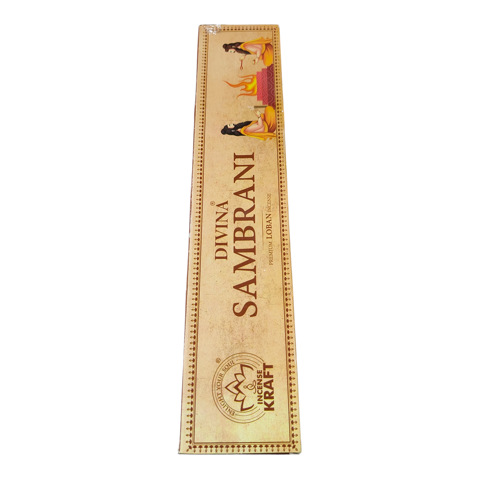 Incense Kraft Divina Sambrani Premium Loban Incense Stick - Long-Lasting Traditional Dhoop Aroma