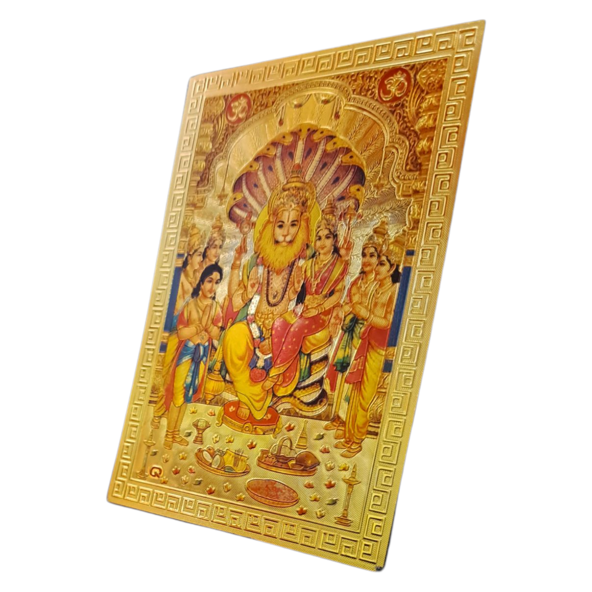 Sri Lakshmi Narasimhar Fridge Magnet 6.25 X 8.5 Cms