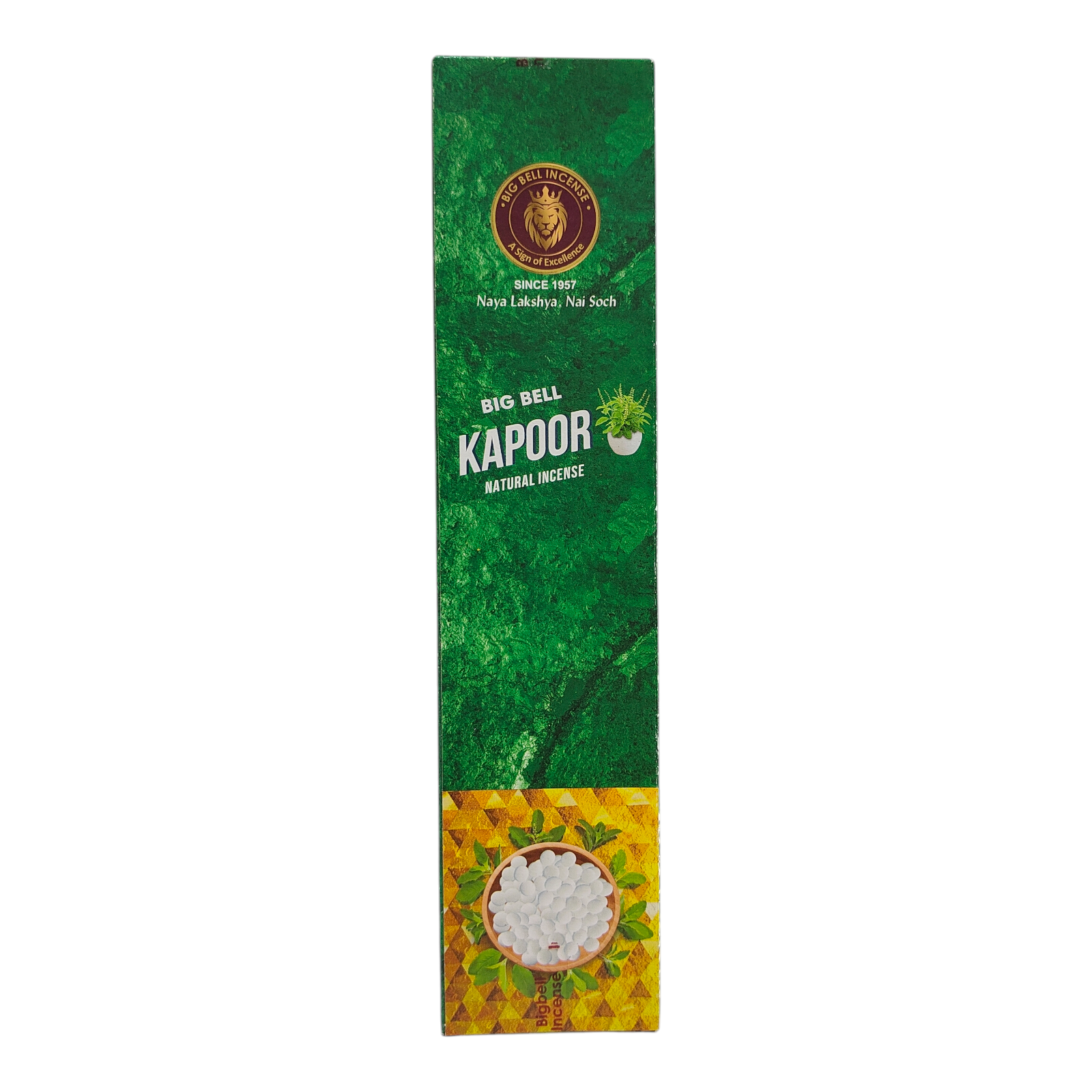 Big Bell Kapoor Natural Incense Stick -Pure Camphor Fragrance Agarbatti for Pooja & Purification