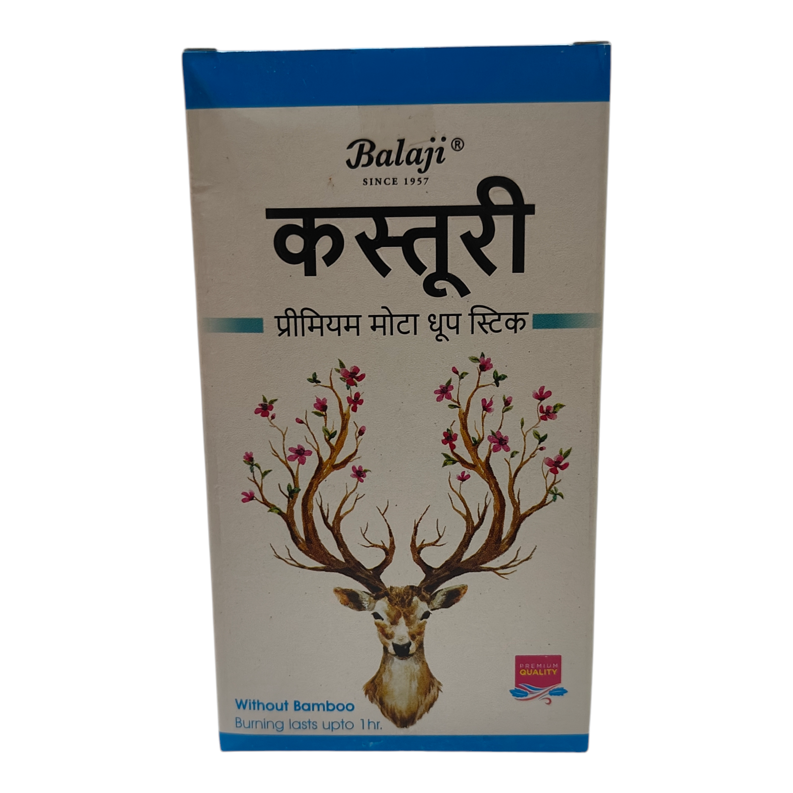 Balaji Kasturi Premium Thick Dhoop Sticks - Peaceful Aroma for Pooja rituals & Meditation