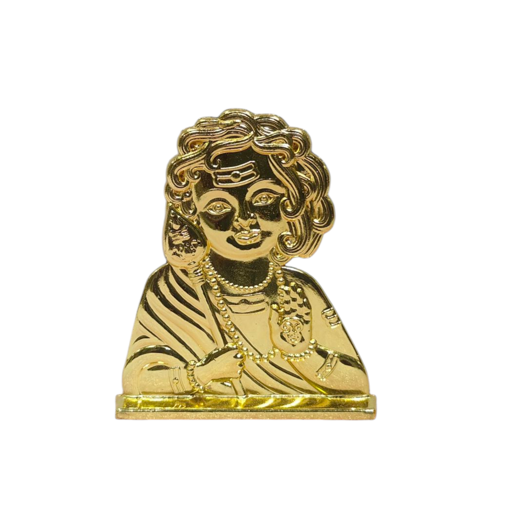 Bala Murugan Golden Antique Home Decor & Car Dashboard Figurine 2.5 inches