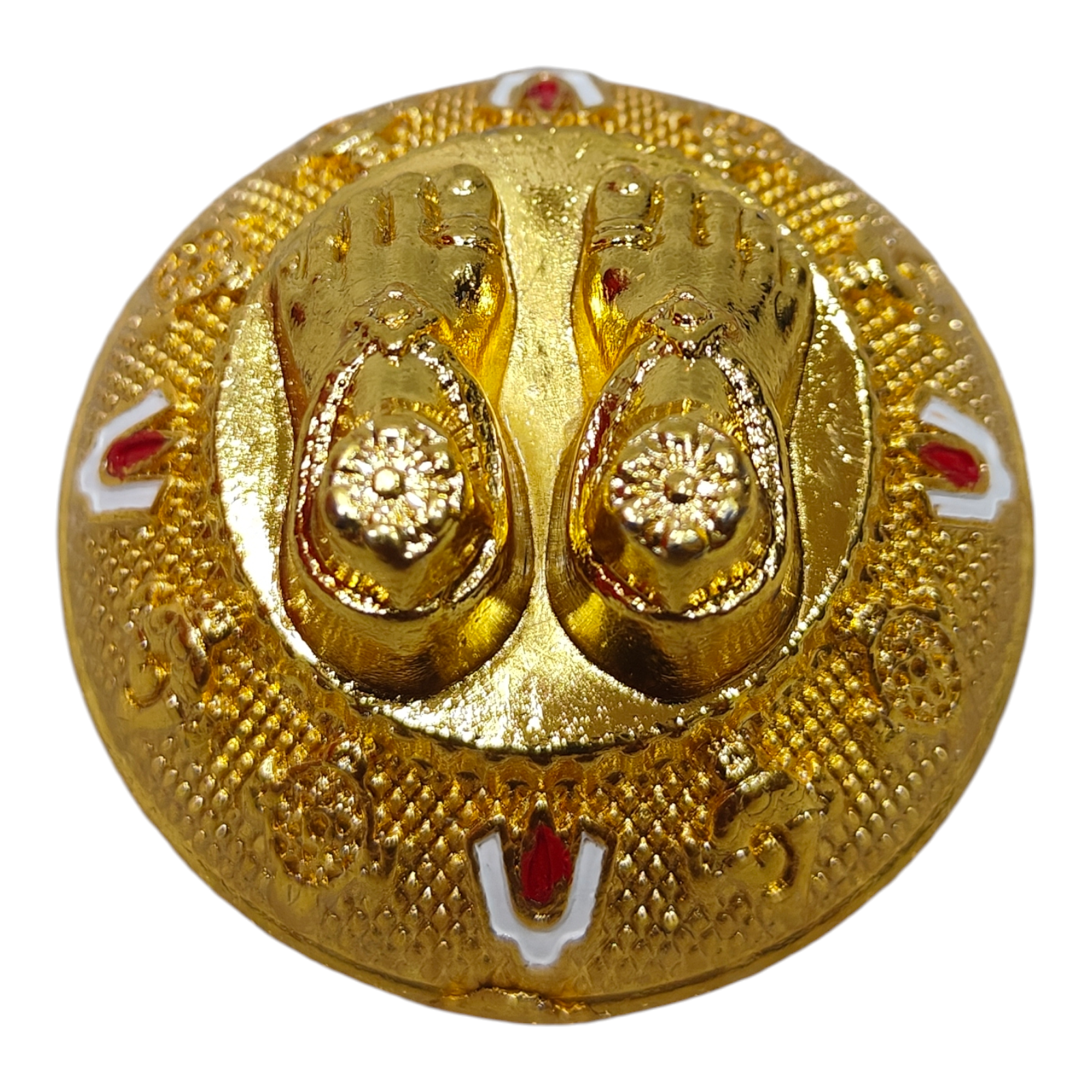 Lotus Feet of Sri Srinivasa Perumal for Pooja, Car Dashboard & Home Décor - Sacred Symbol of Divine Blessings