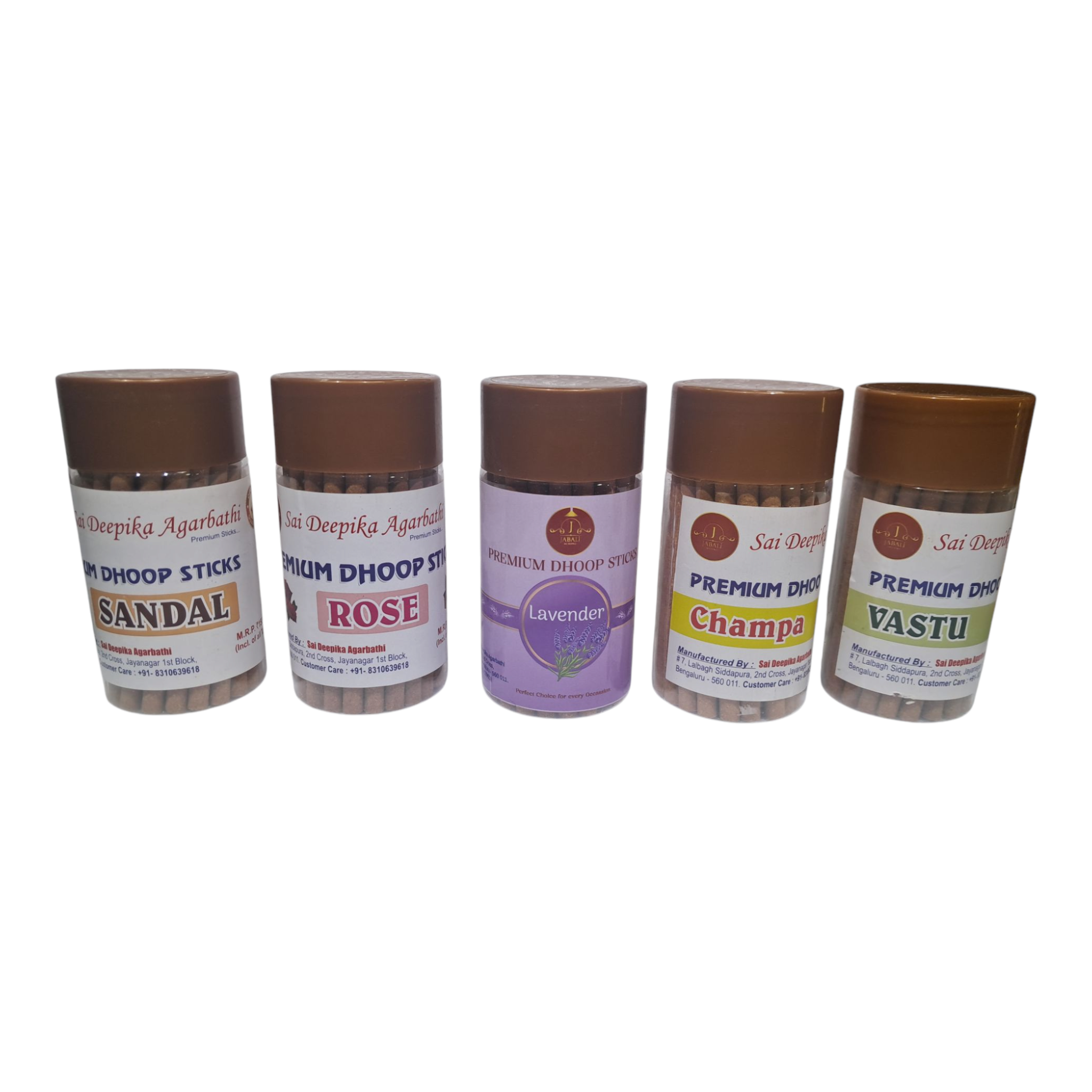 Sai Deepika 5 in 1 Premium Dhoop Sticks Mix