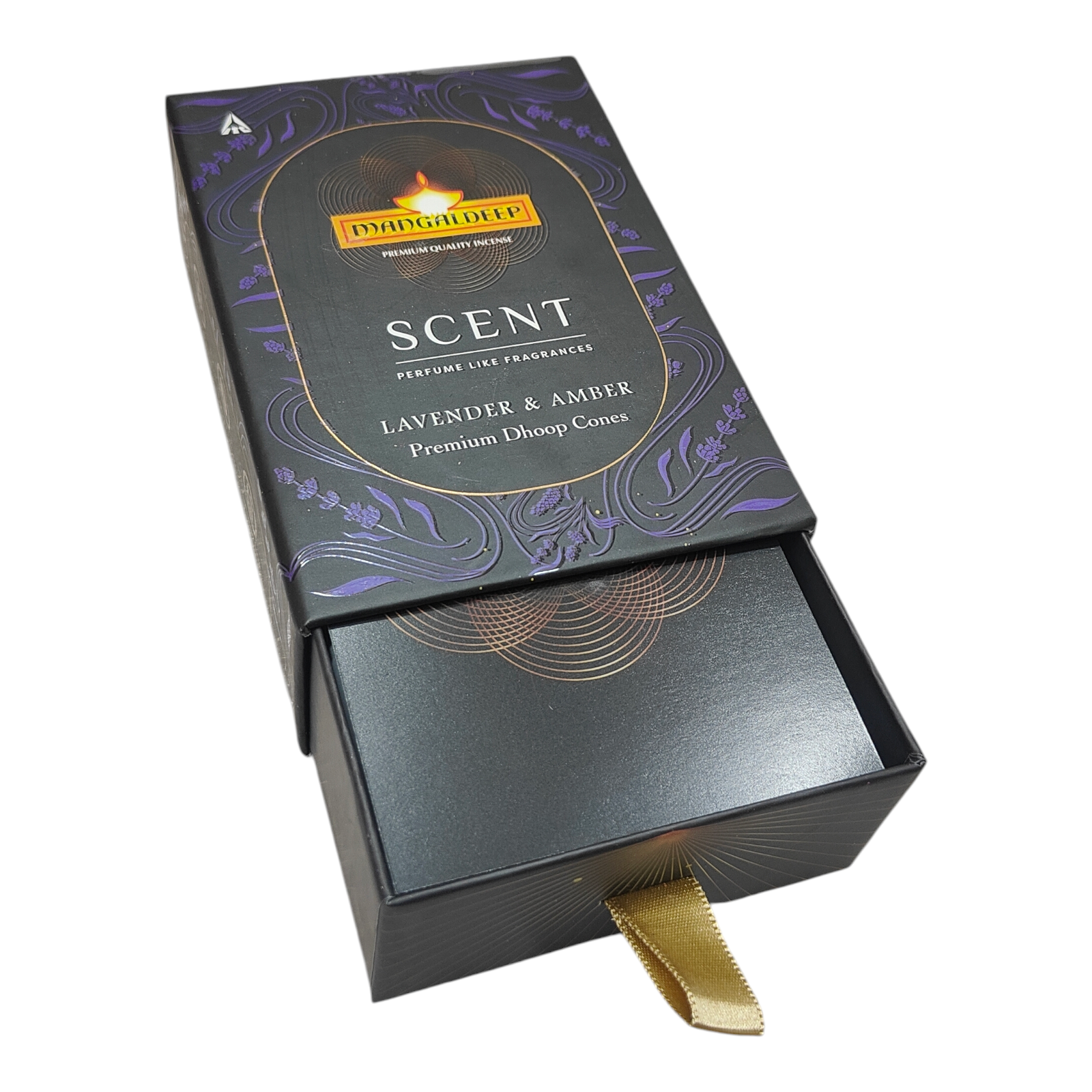 Mangaldeep Scent Premium Combo of Lavender & Amber Dhoop Cones - for divine fragrance and tranquility