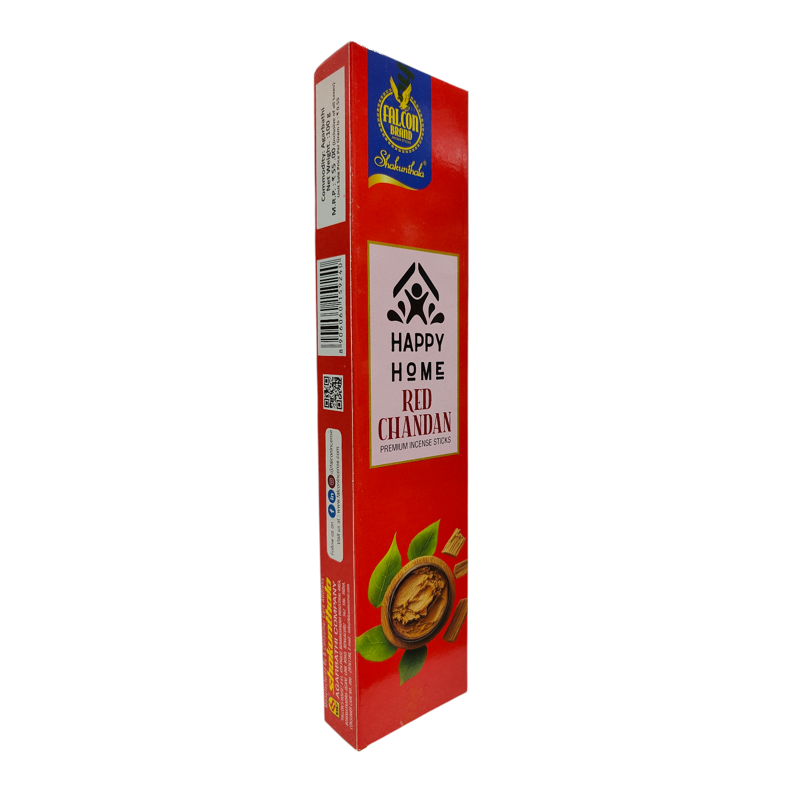 Falcon Brand Shakunthala Happy Home Rajnigandha Premium Incense Sticks -Rich floral scent of Tube Rose for Pooja & Meditation